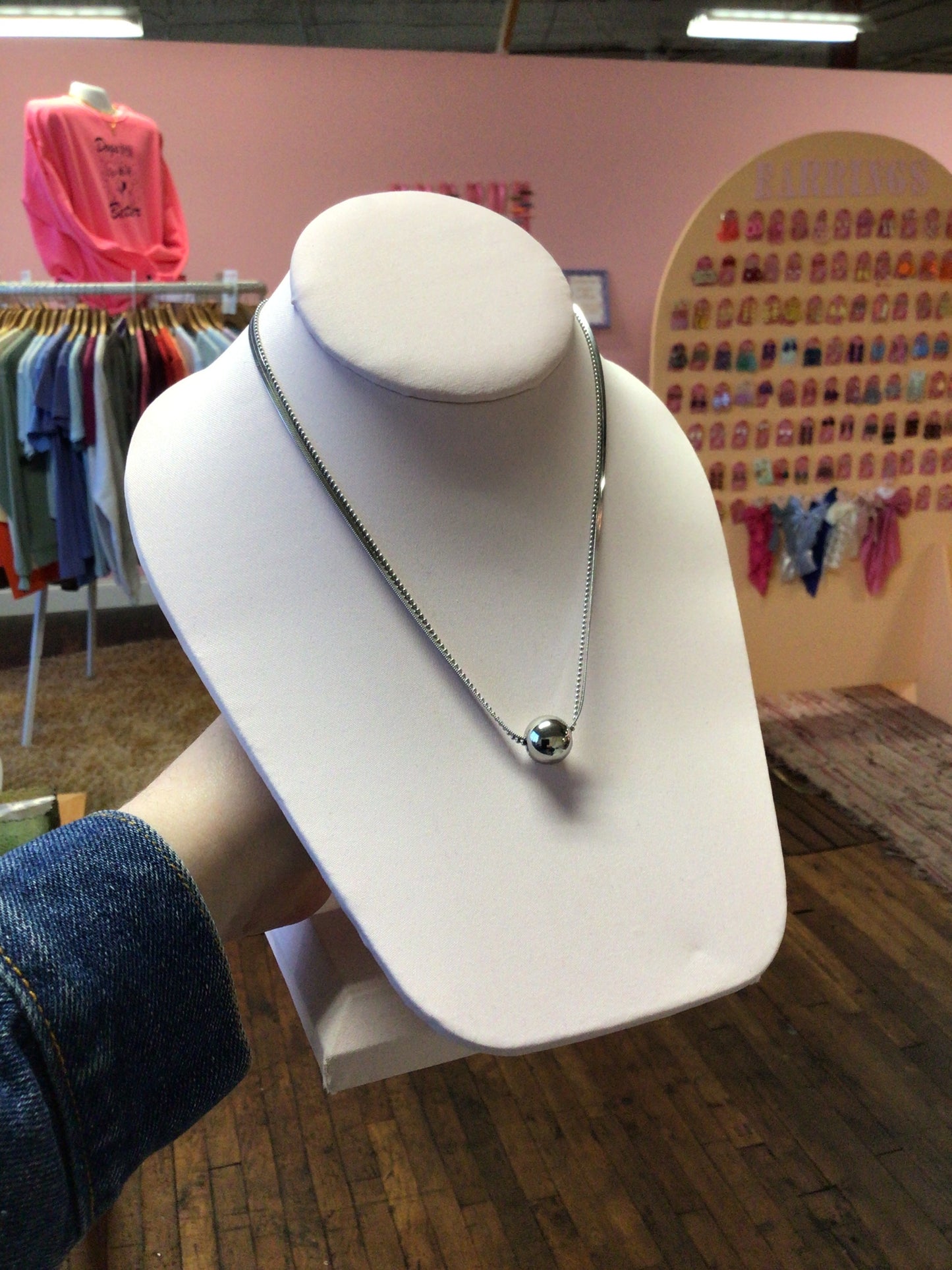 Elegant Statement Titanium Necklace
