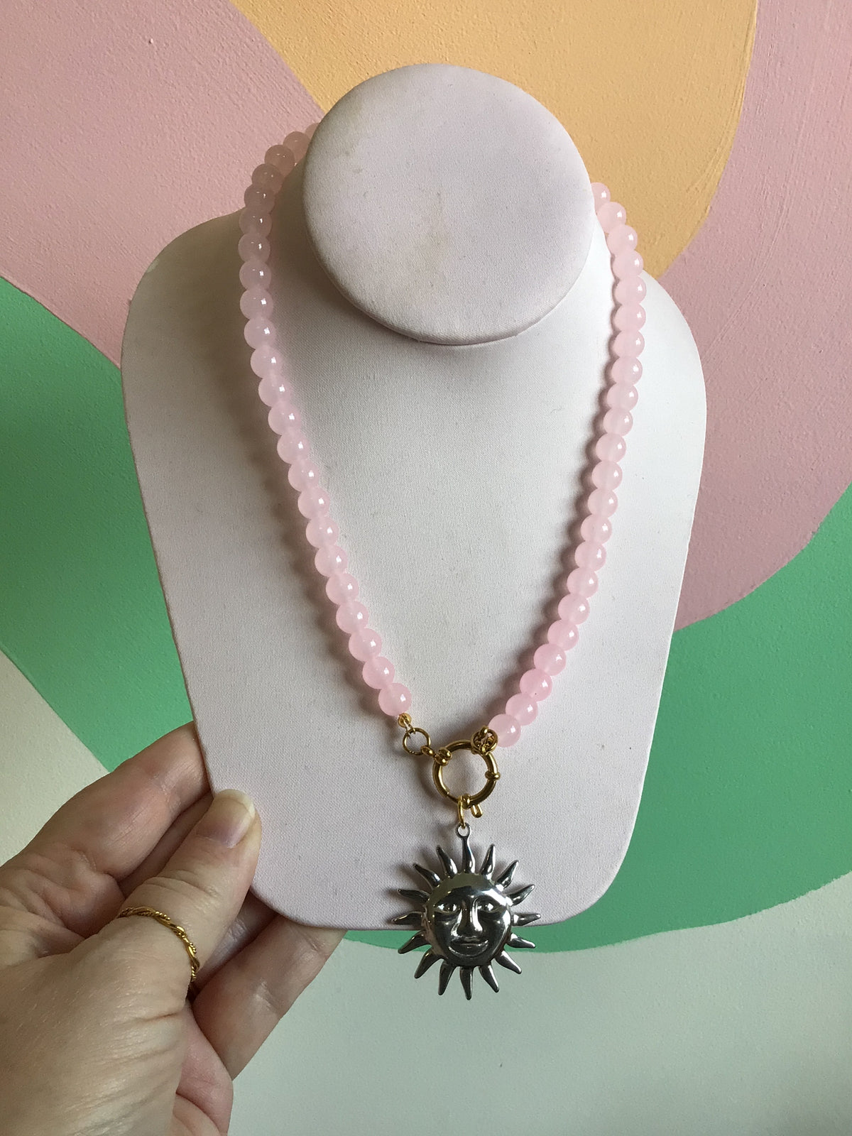 Sunday Titanium Beaded Necklace