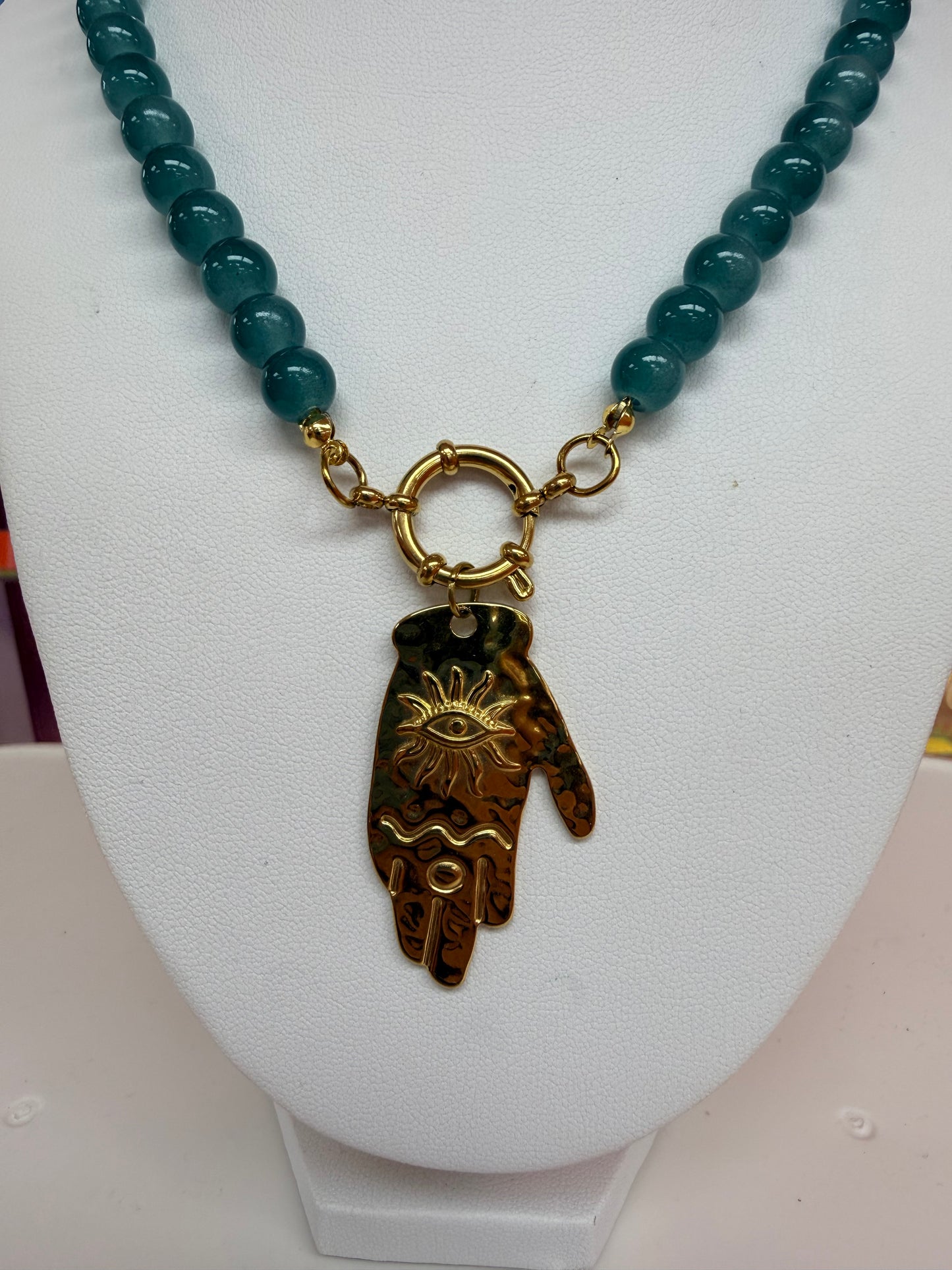 Katy Titanium Beaded Necklace