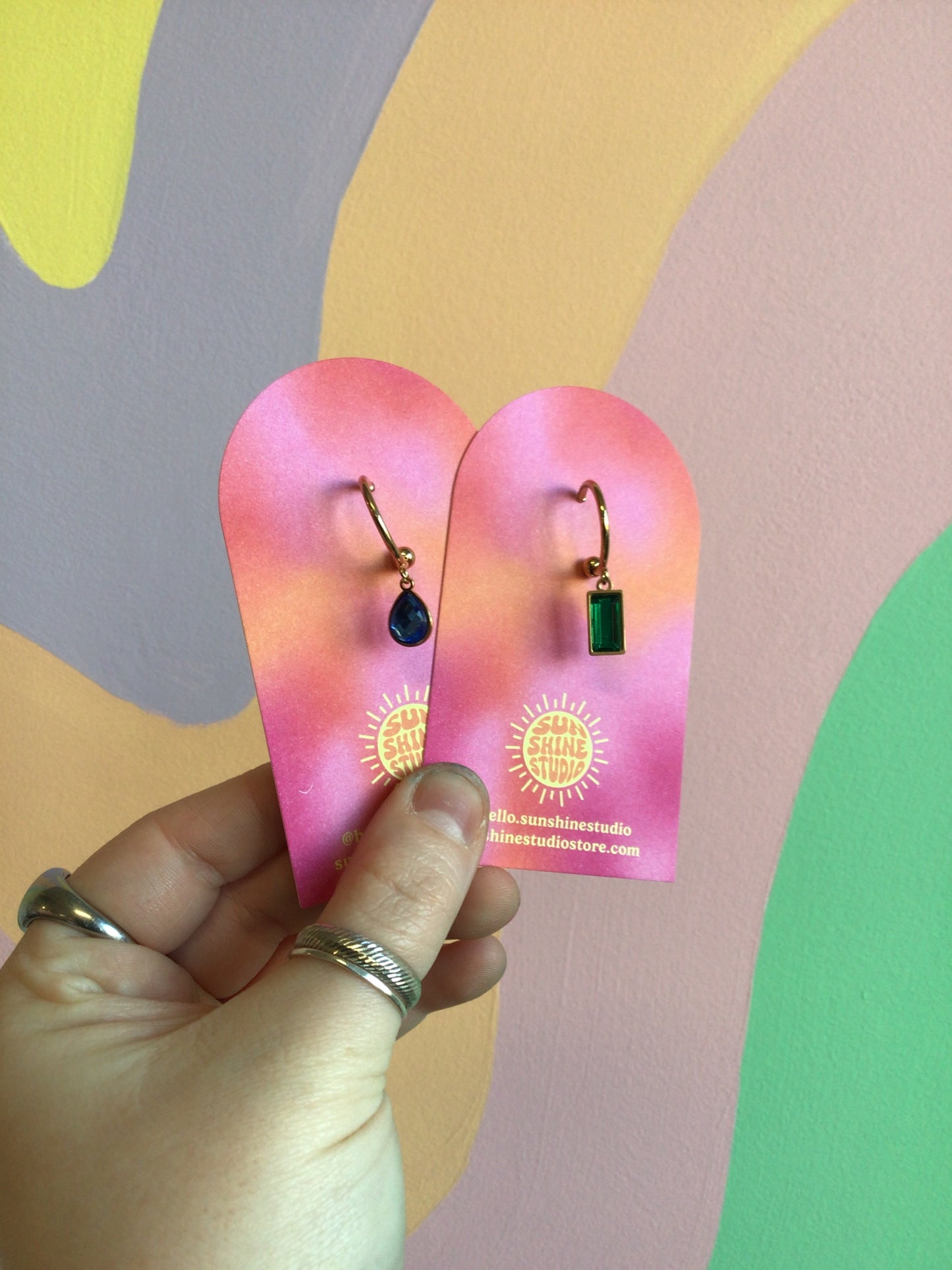 Mix N’ Match Titanium Gem Hoops