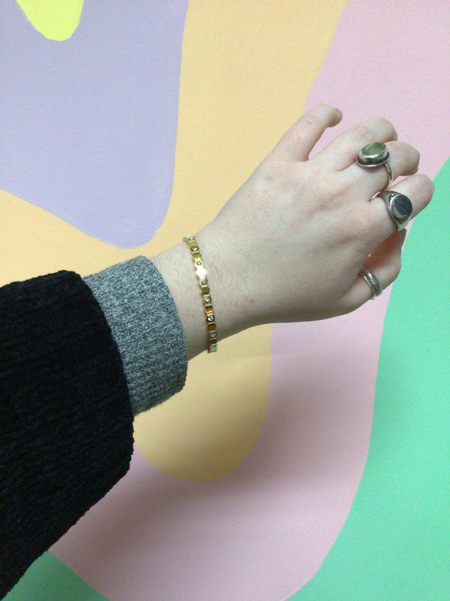 Sweet Like Honey Titanium Bangle