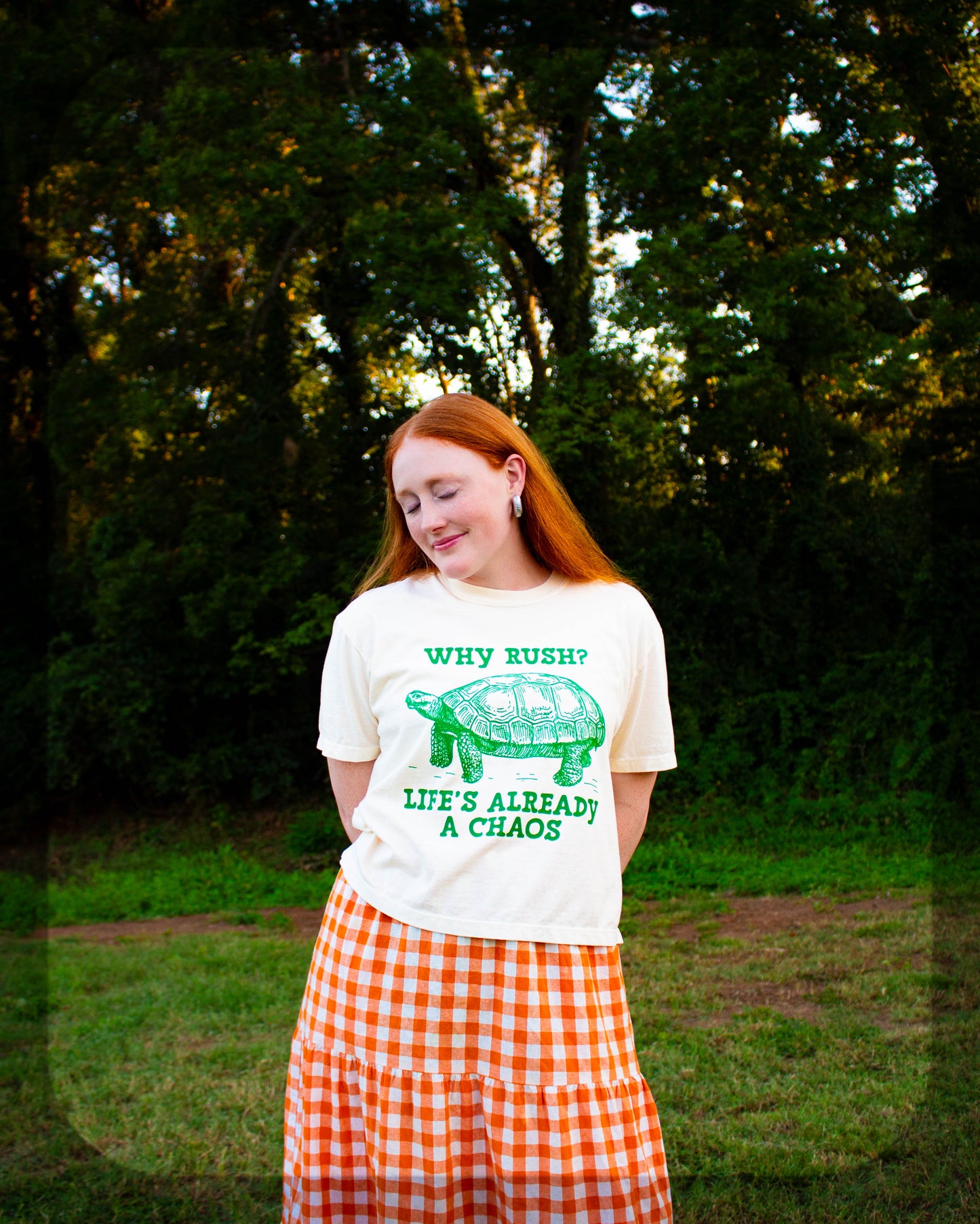 "Why Rush? Life's Already a Chaos" T-Shirt