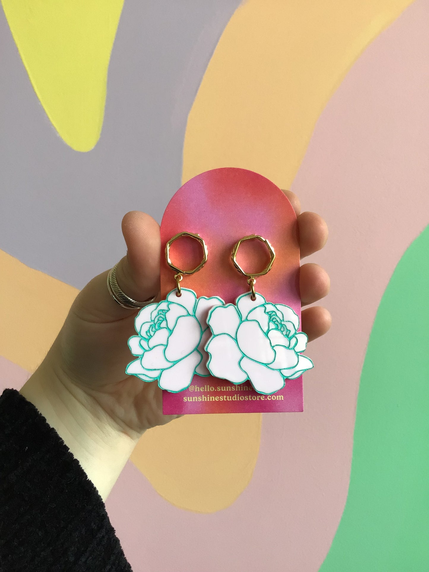 Peony Statement Earrings