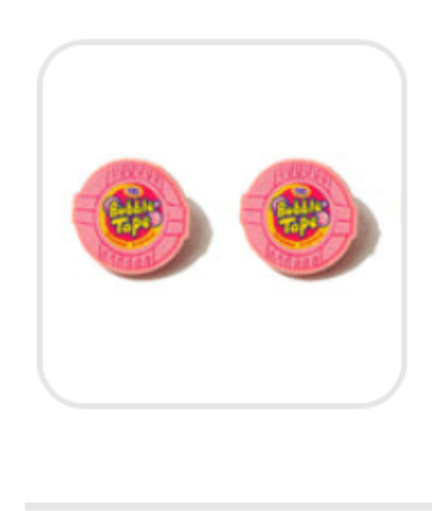 Bubble Tape Stud Earrings