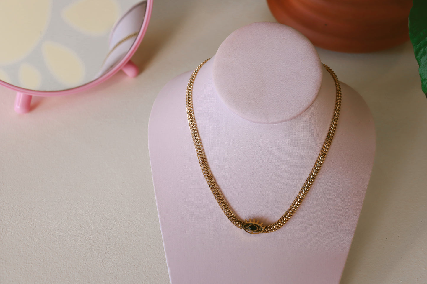 I Got my Eye on You-Titanium Necklace