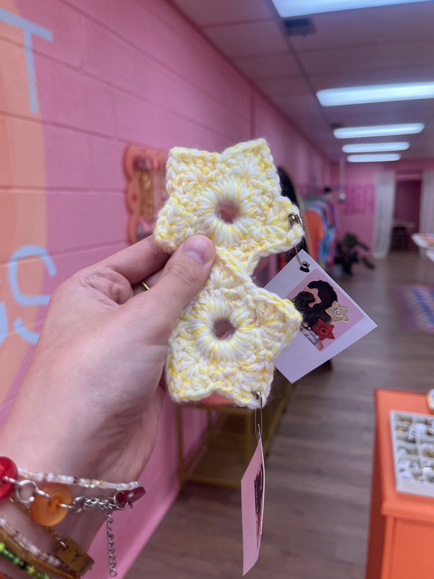Crochet Small Star Scrunchie