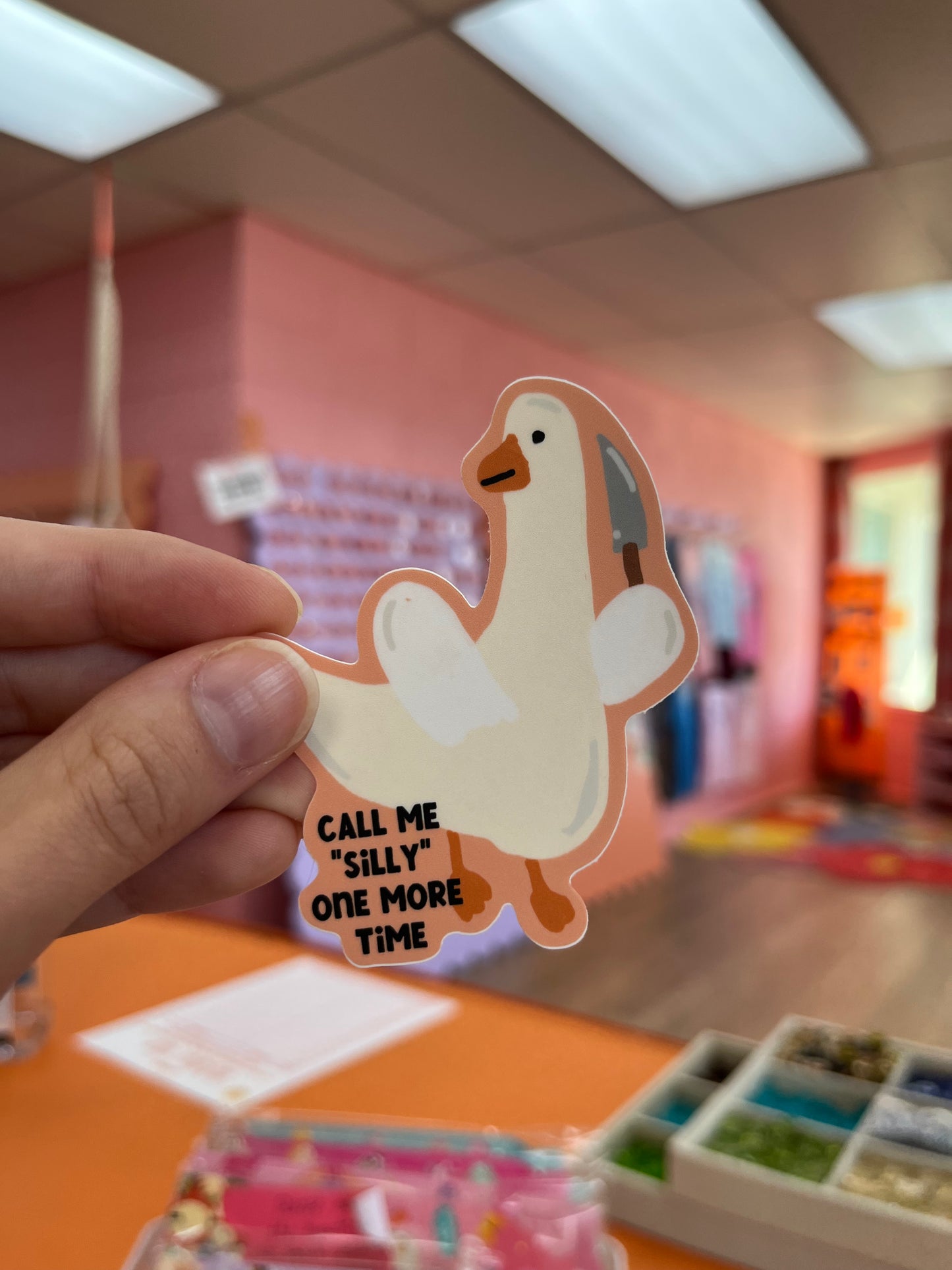 Call Me Silly Goose One More Time Sticker