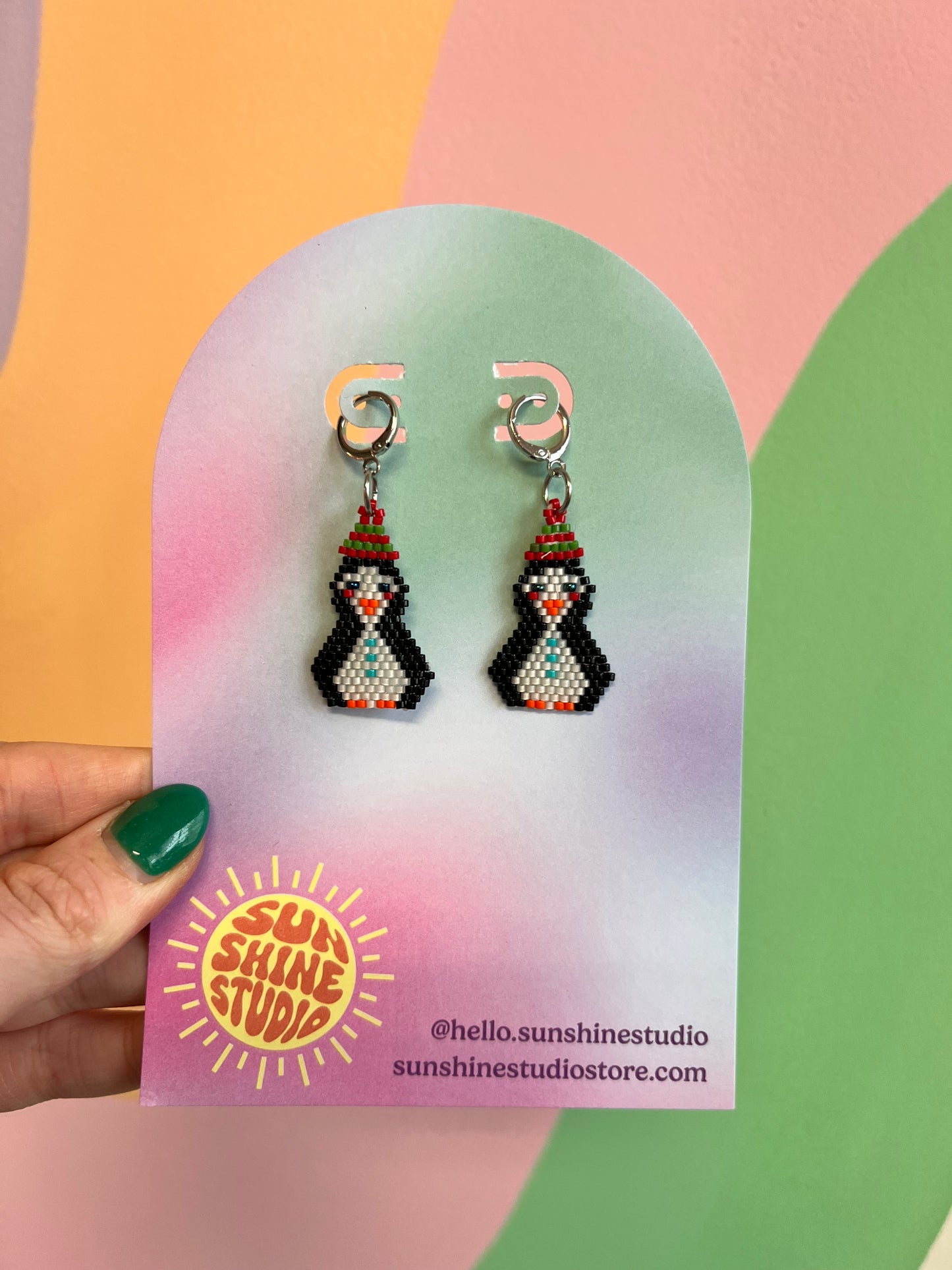 Holiday Beaded Earrings