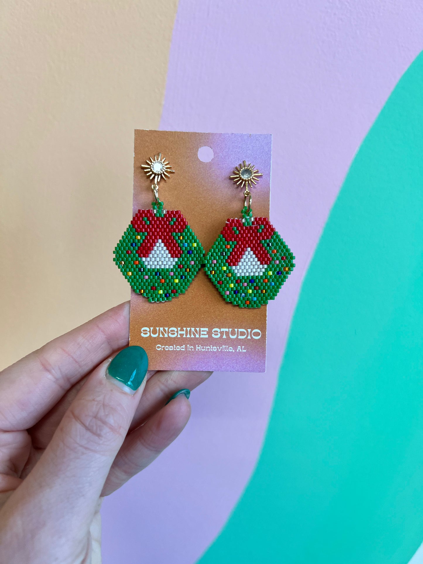 Holiday Beaded Earrings