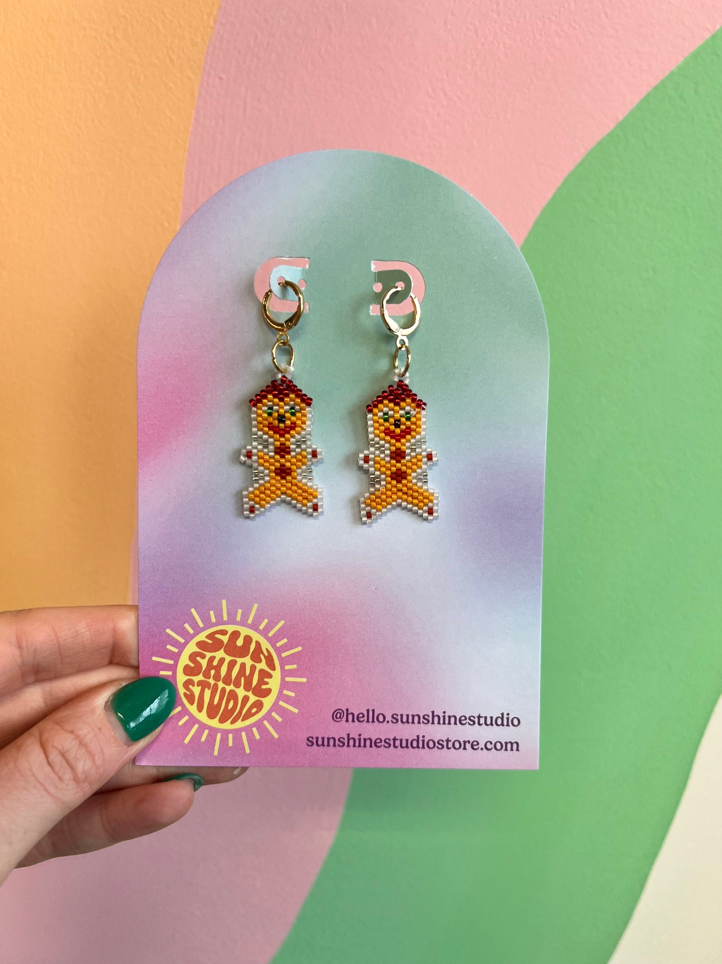 Holiday Beaded Earrings