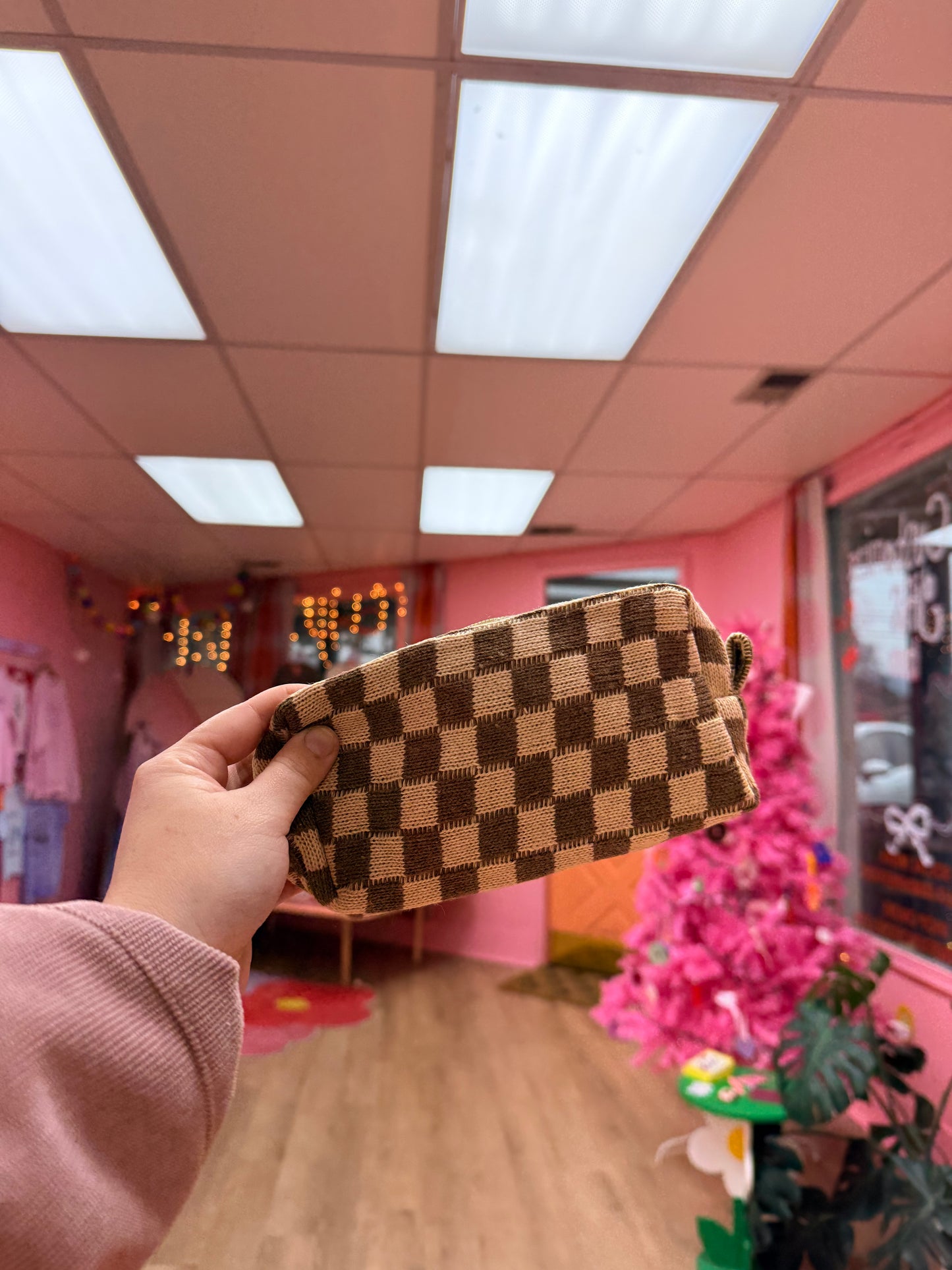 Knitted Cosmetics Bag