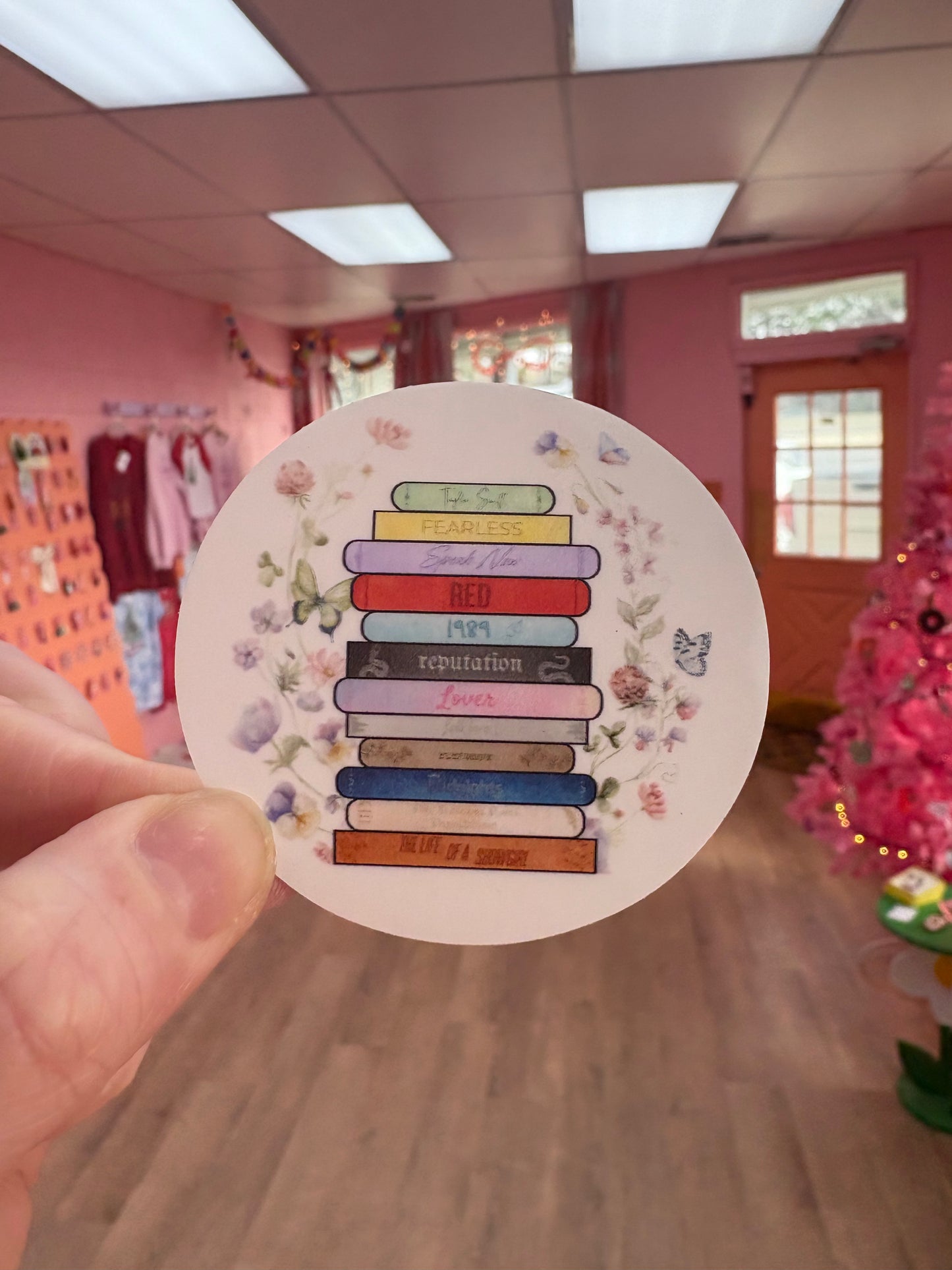 12 Eras As Books Sticker