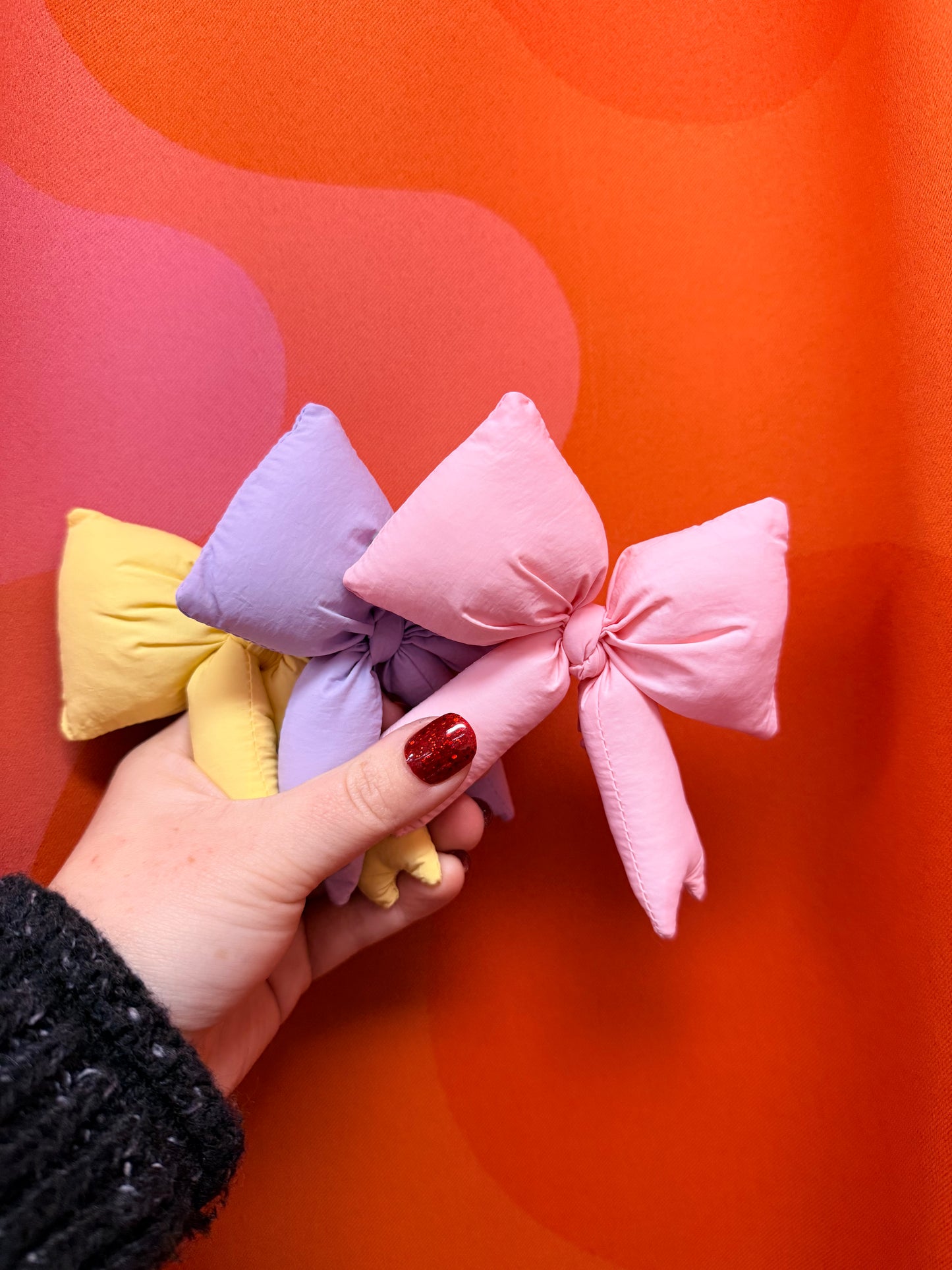 Puffy Bow Keychain