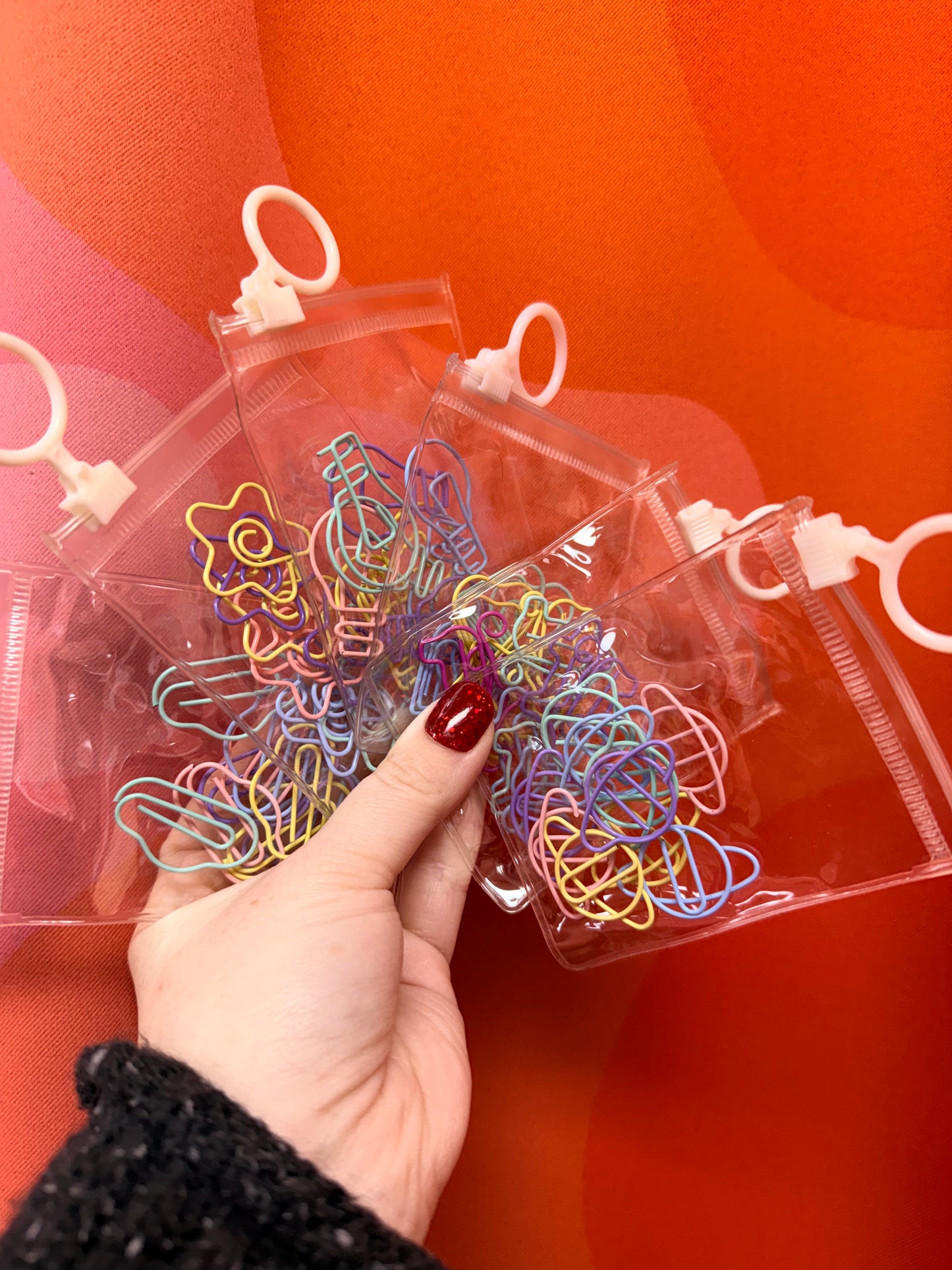 10 Pack Colorful Paperclips