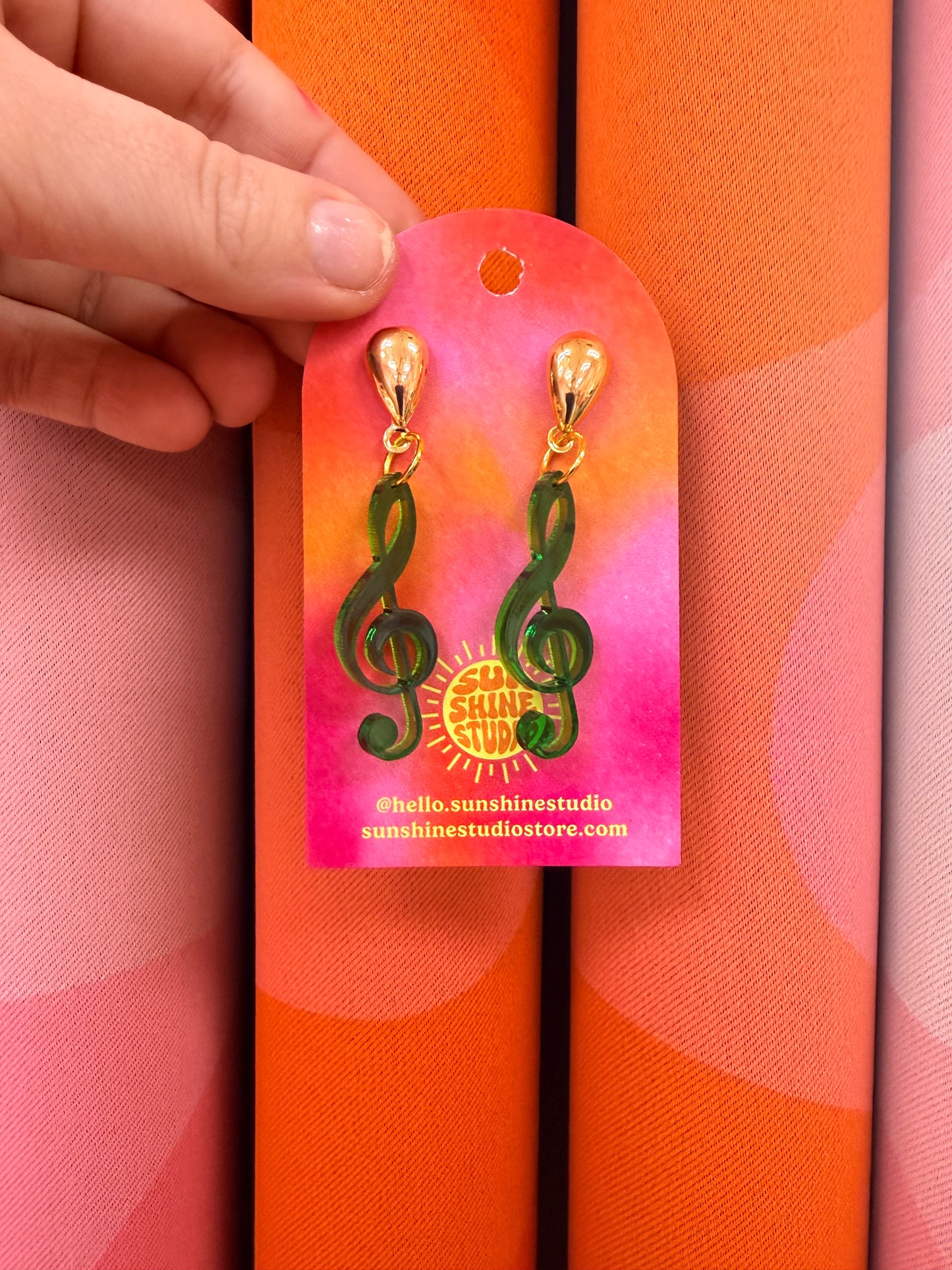 Treble Clef Earrings