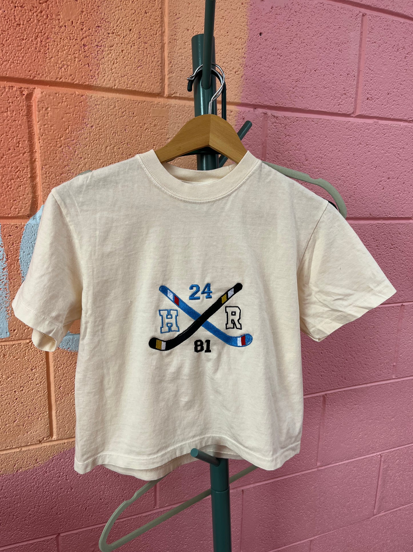 Hockey Stick Heated Rivalry Embroidered Top