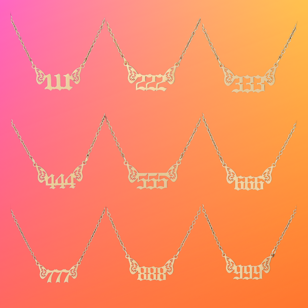Angel Number Wing Necklace