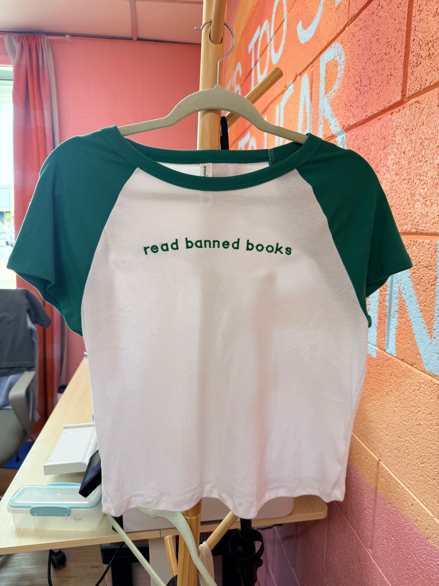 Read Banned Books Embroidered Shirt (OOPSY DAISY)