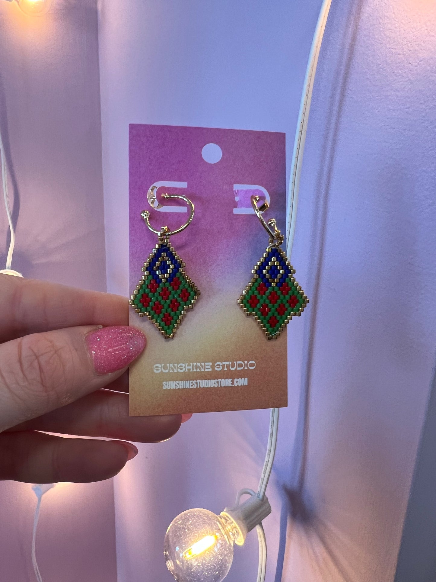 Holiday Beaded Earrings