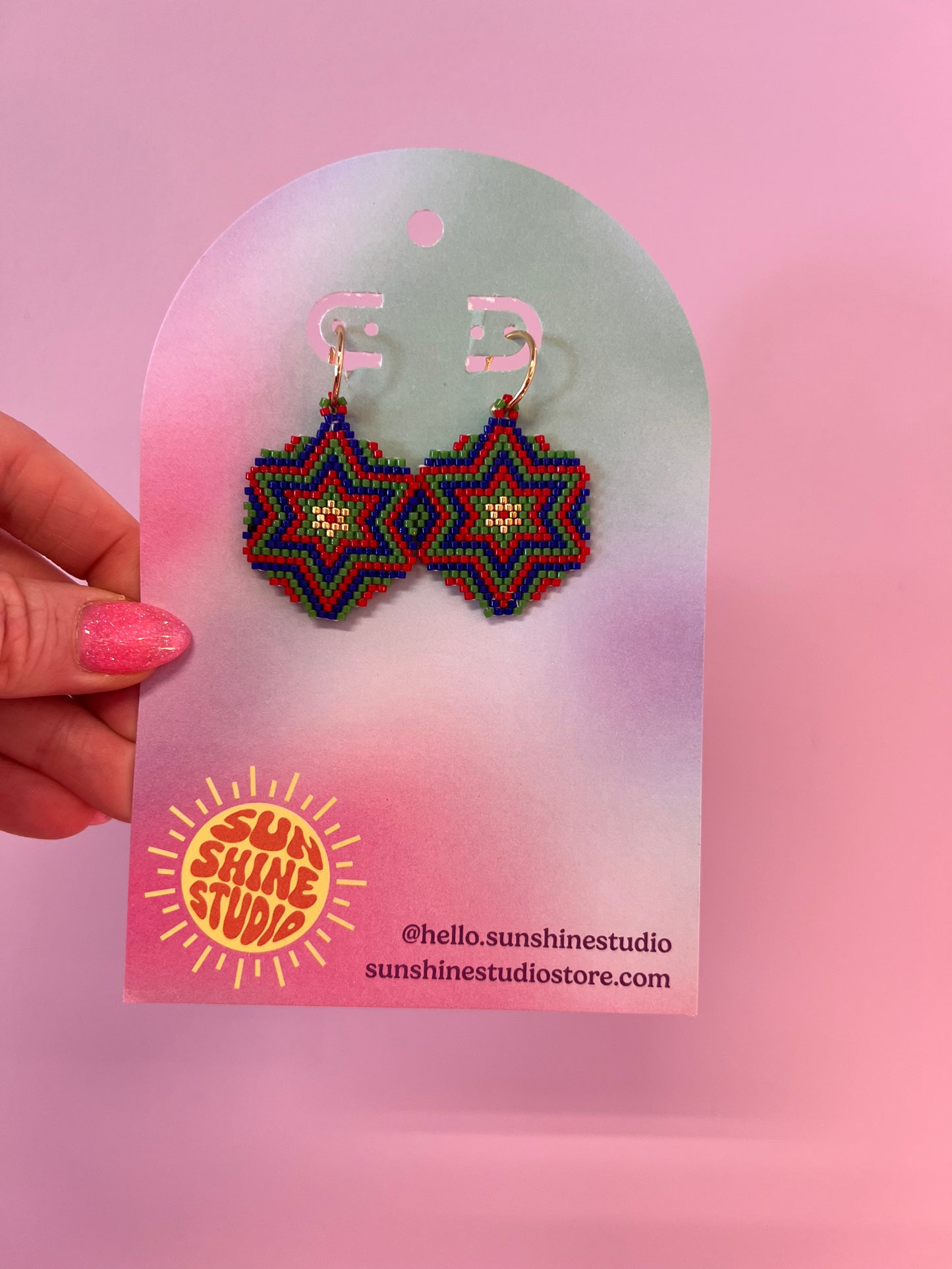 Holiday Beaded Earrings