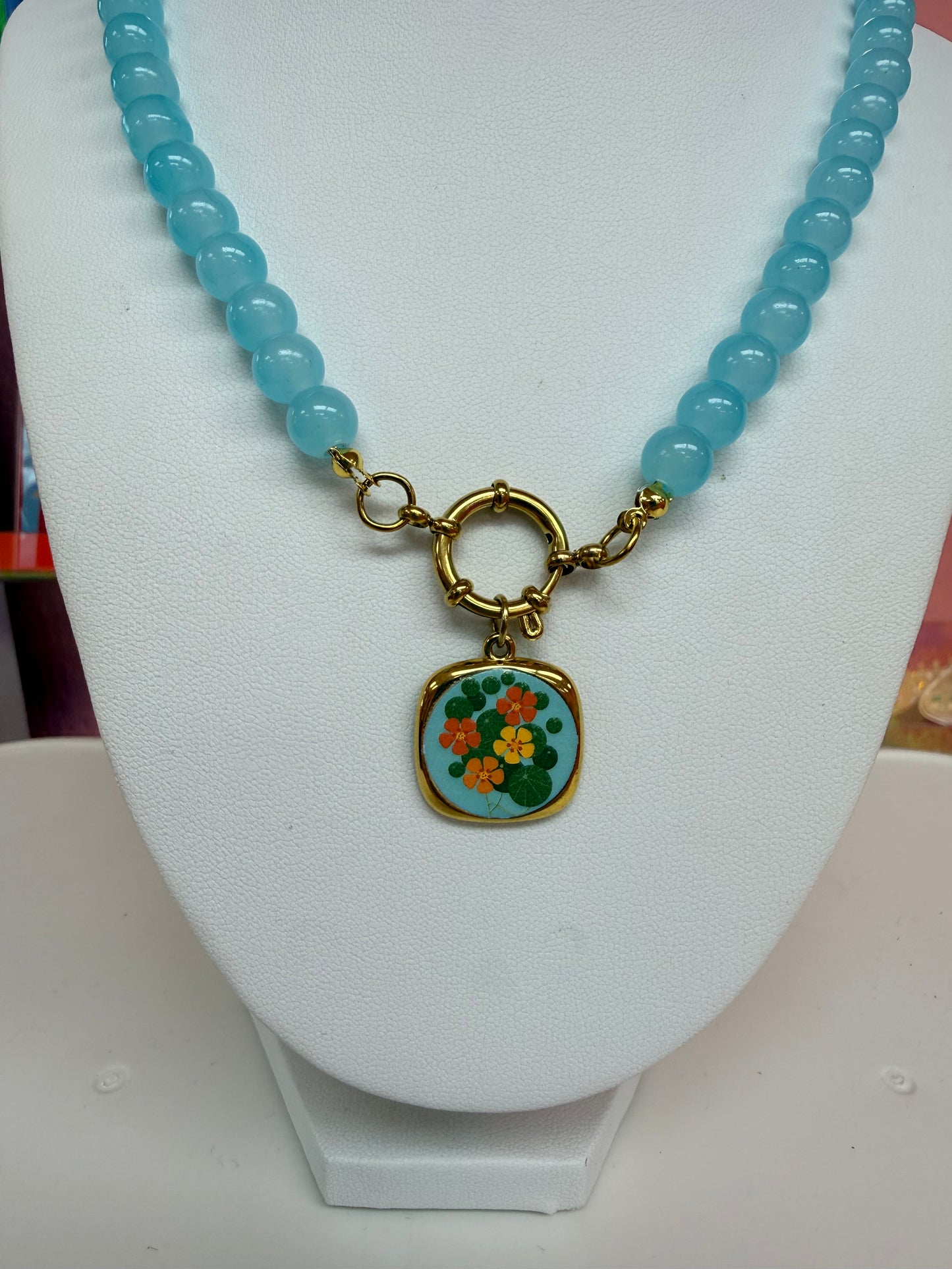 Addison Titanium Beaded Necklace