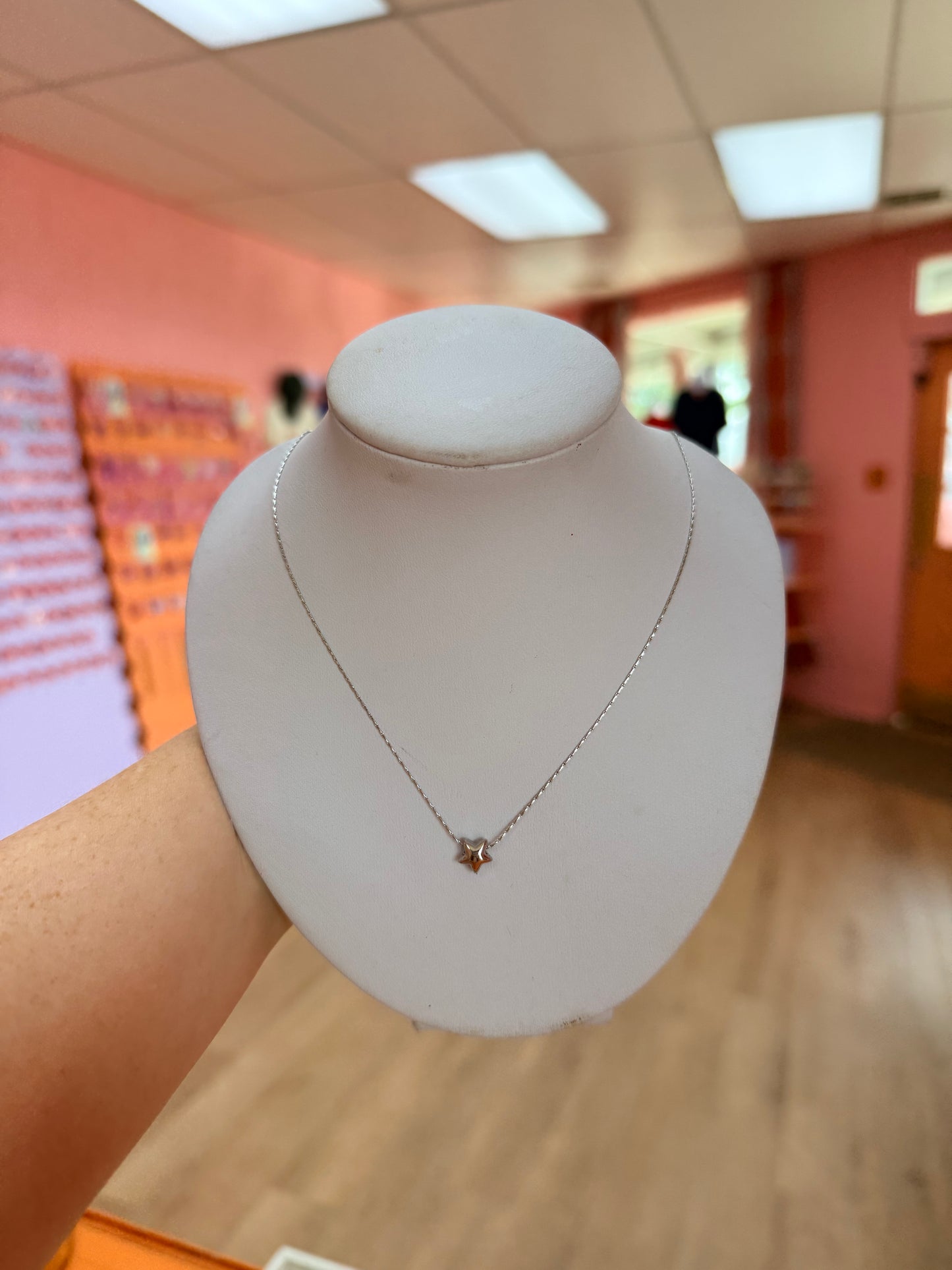Tiny Bubble Star Necklace