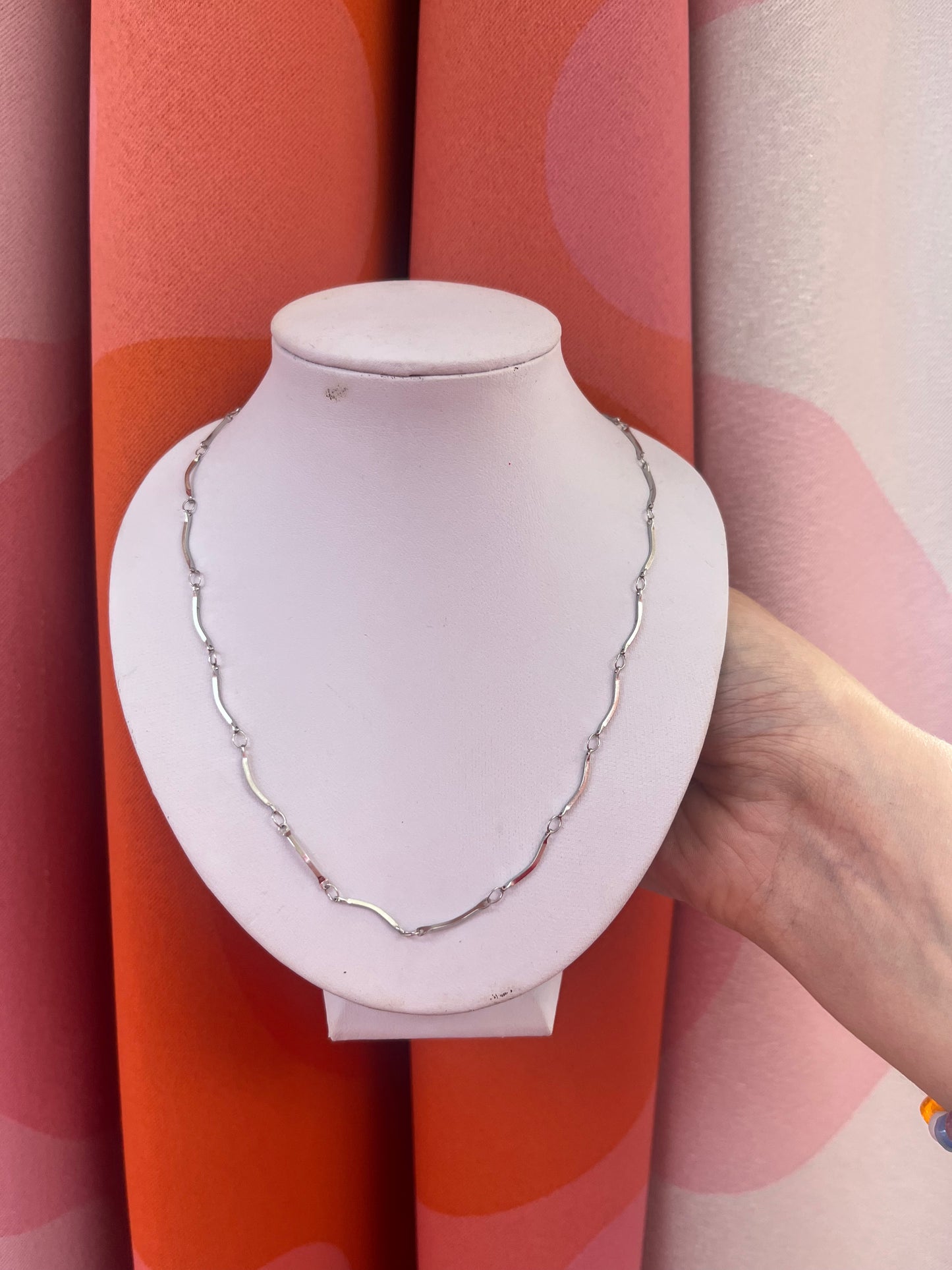 Climbing Dainty Silver Necklace
