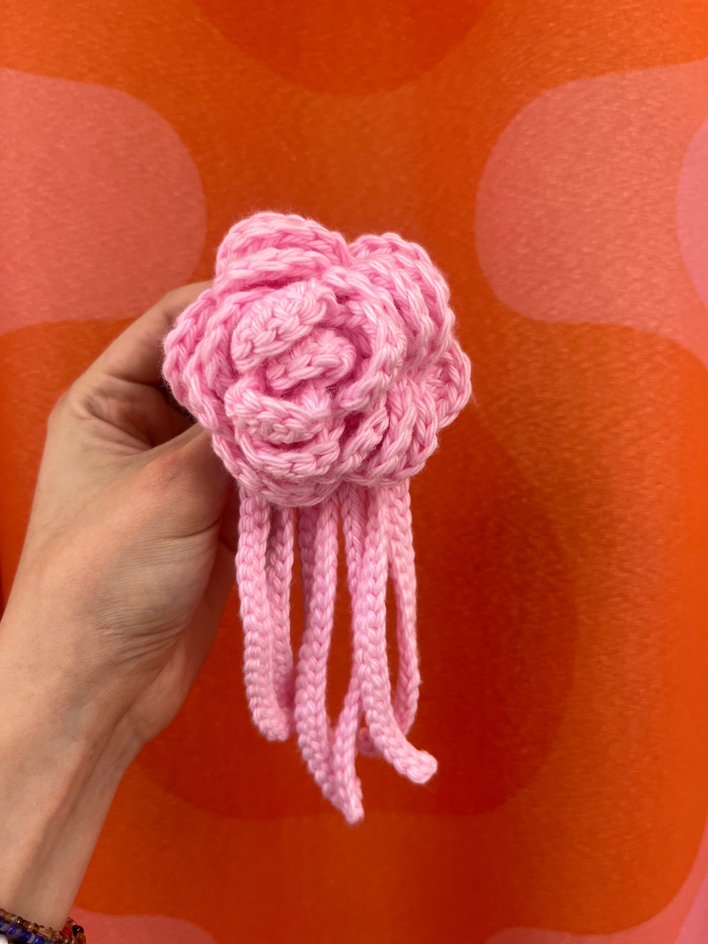 Crochet Rosette Brooch