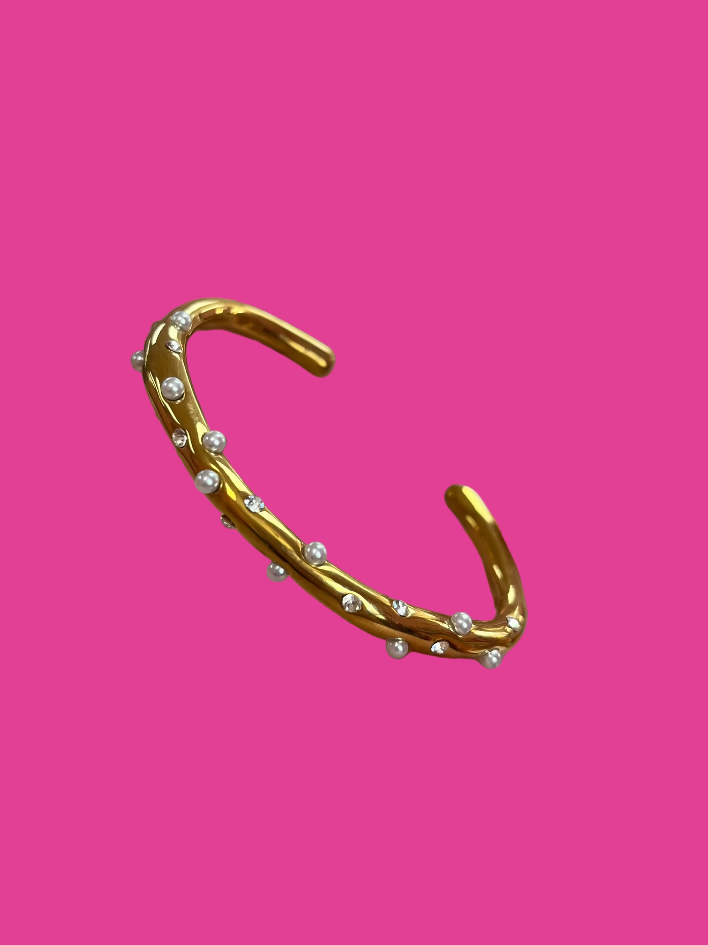 Pearly Girly Bangle Bracelet