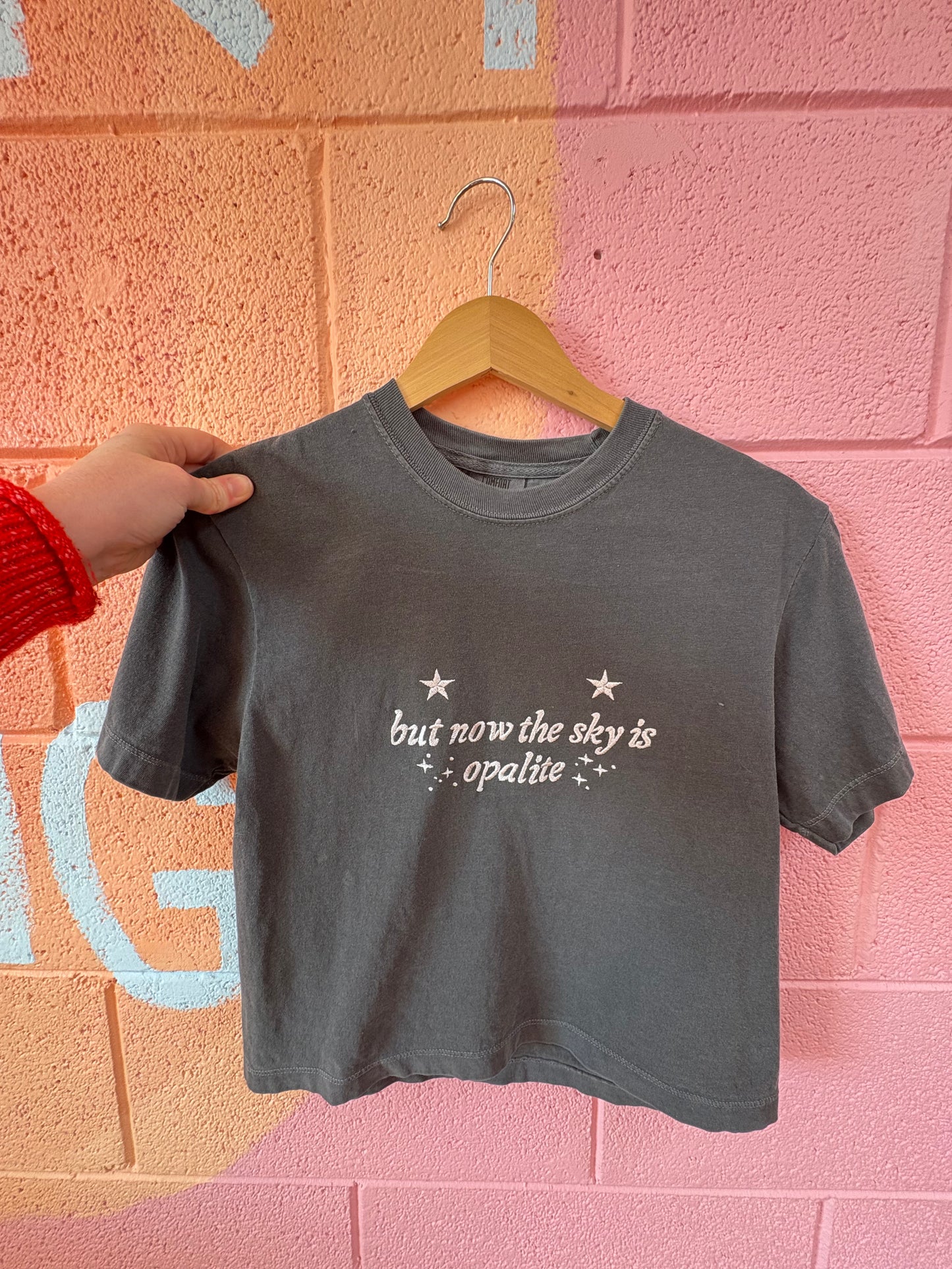 "But Now The Sky is Opalite" - Embroidered Top