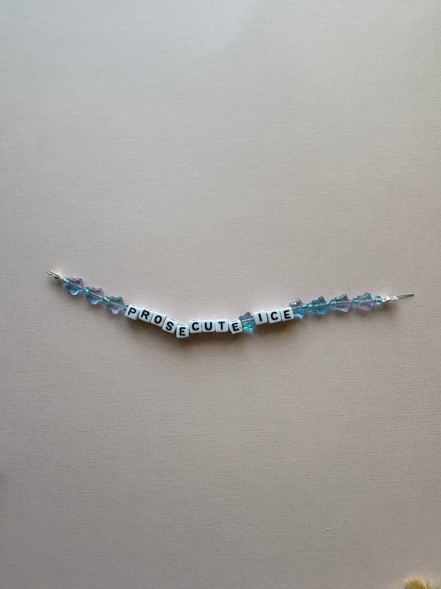 PROSECUTE ICE blue galaxy stars phone charm or bracelet