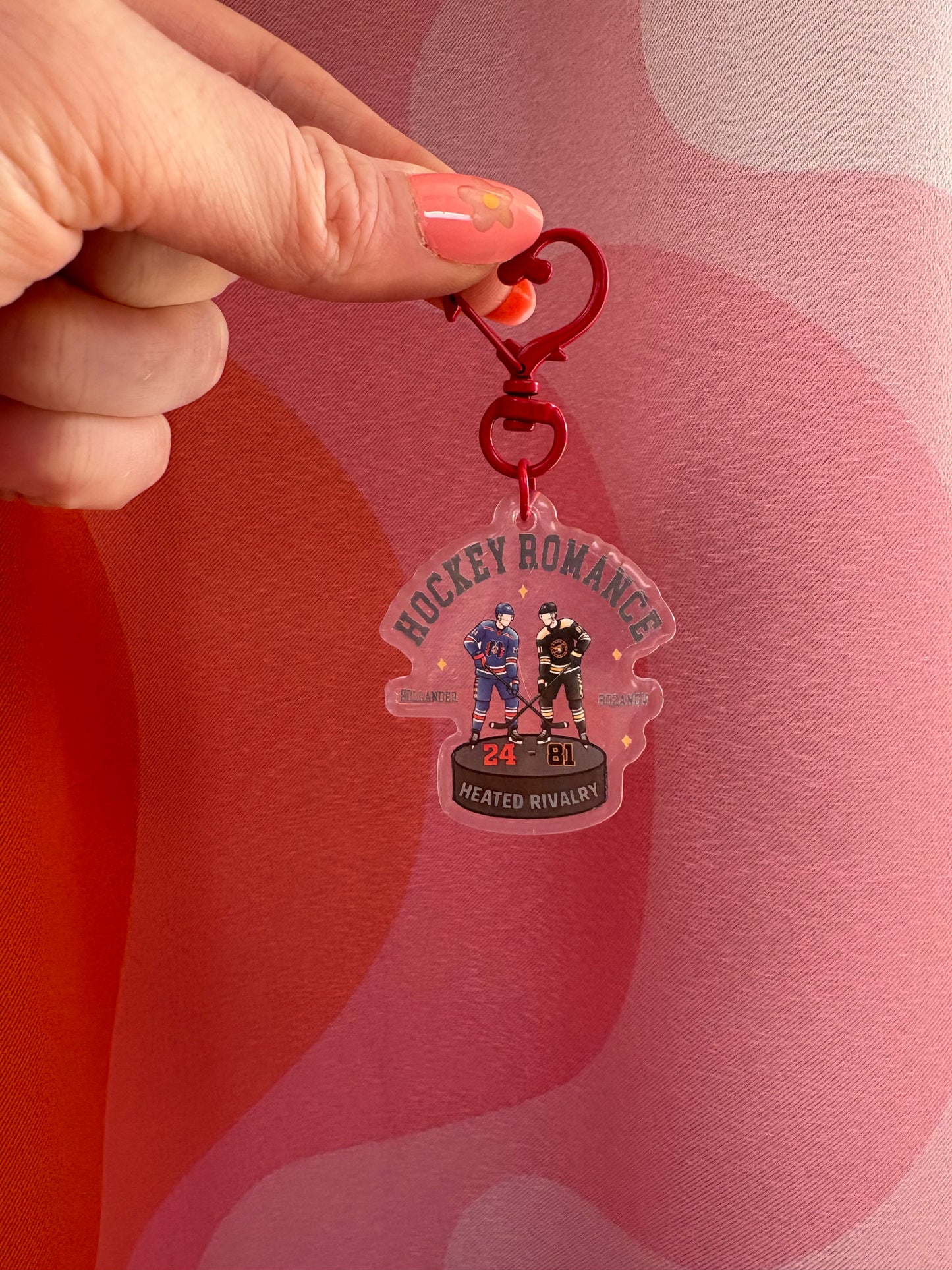 “Hockey Romance” Heated Rivalry Bag Charm