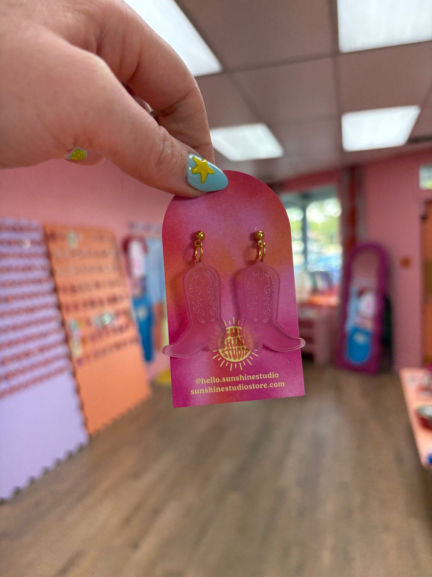 “Blushing Books” Earrings