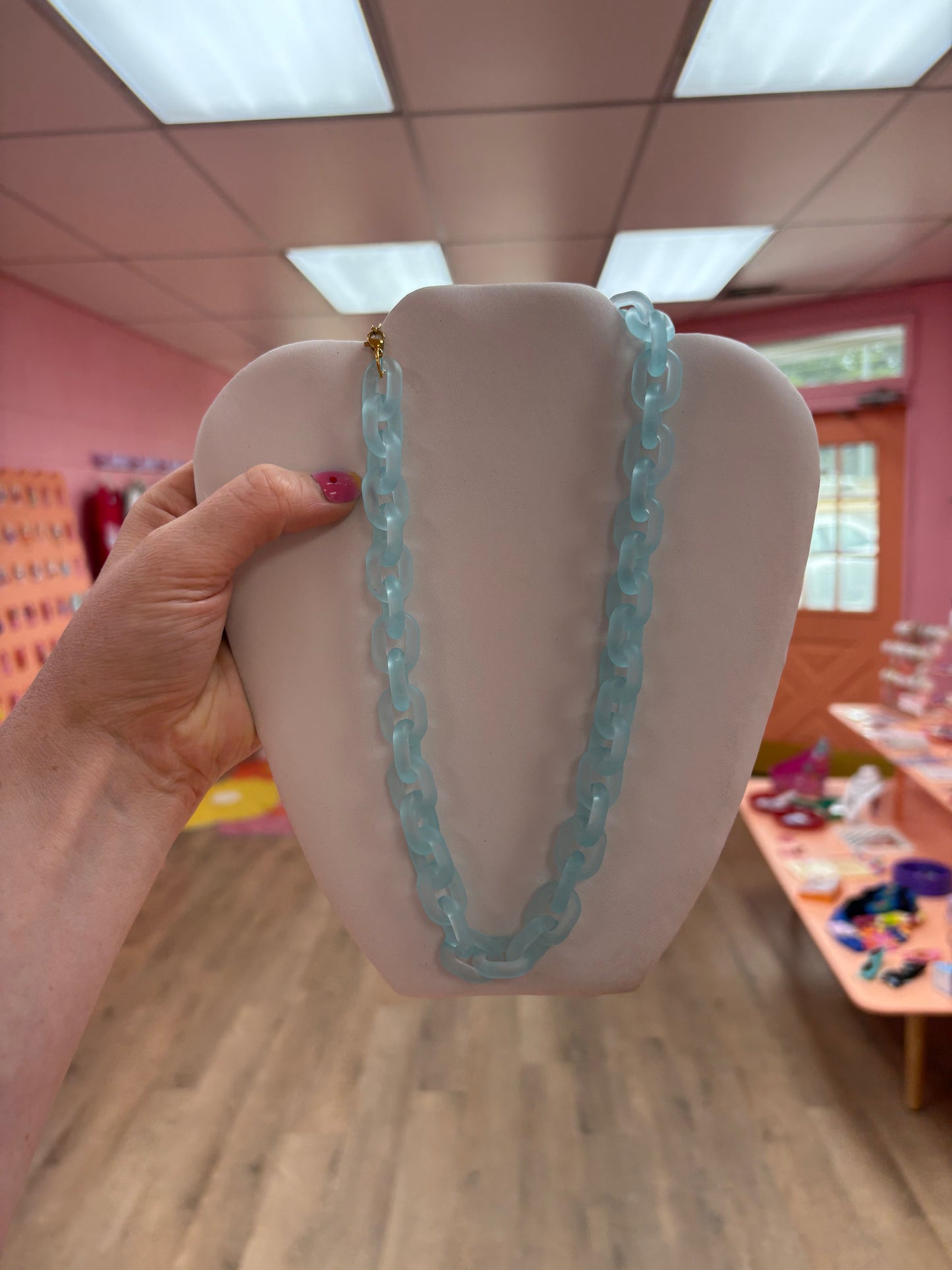 Chunky Acrylic Chain Necklace