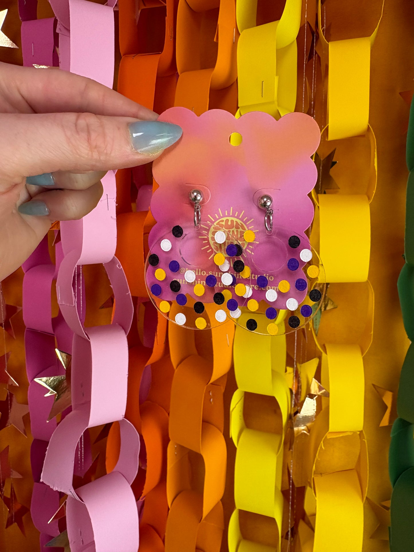 Polka Dot Pride Earrings