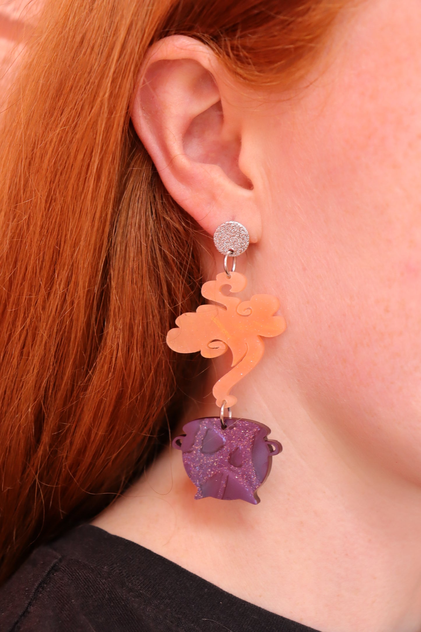 Glimmering Cauldron Glam Earrings