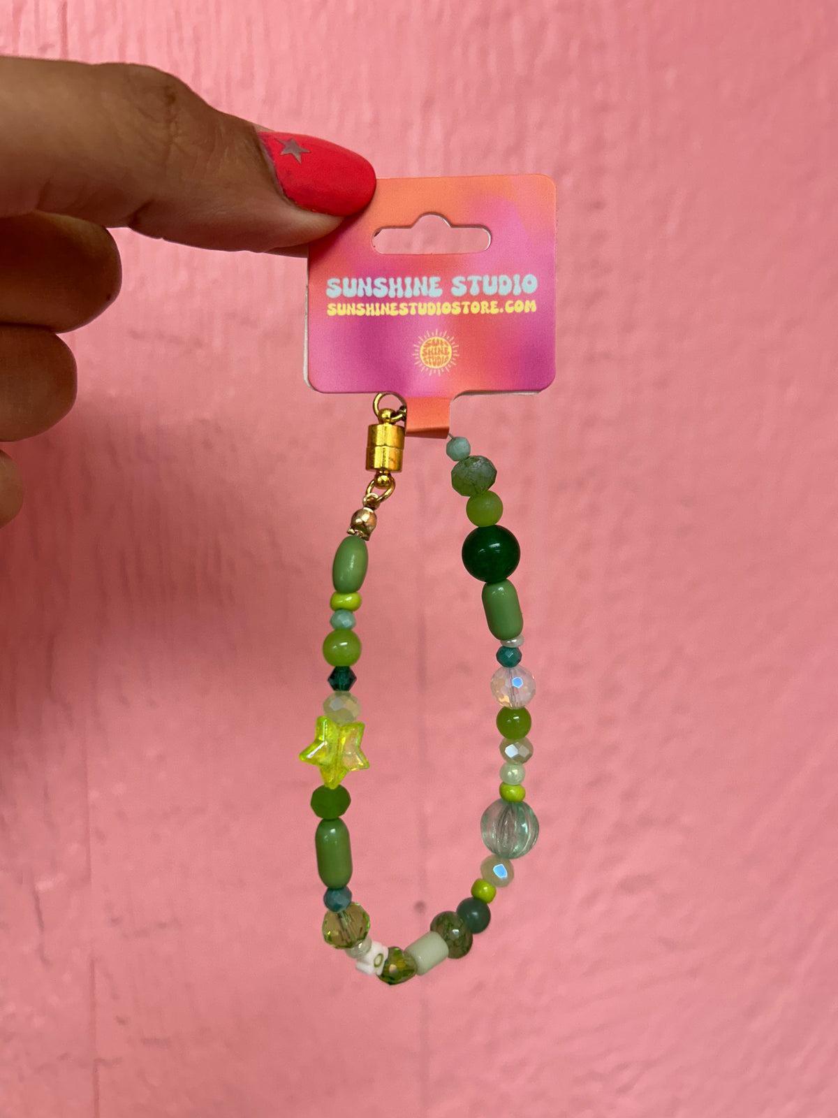 Green Beaded Bracelet