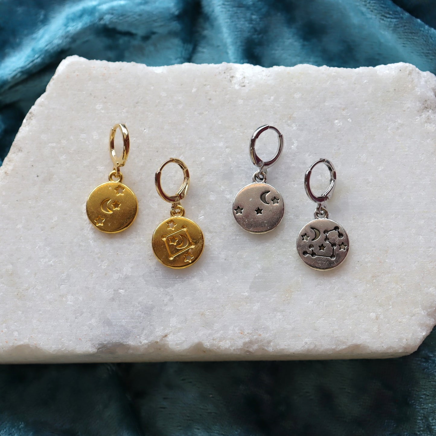 Zodiac Constellation Charm Earrings