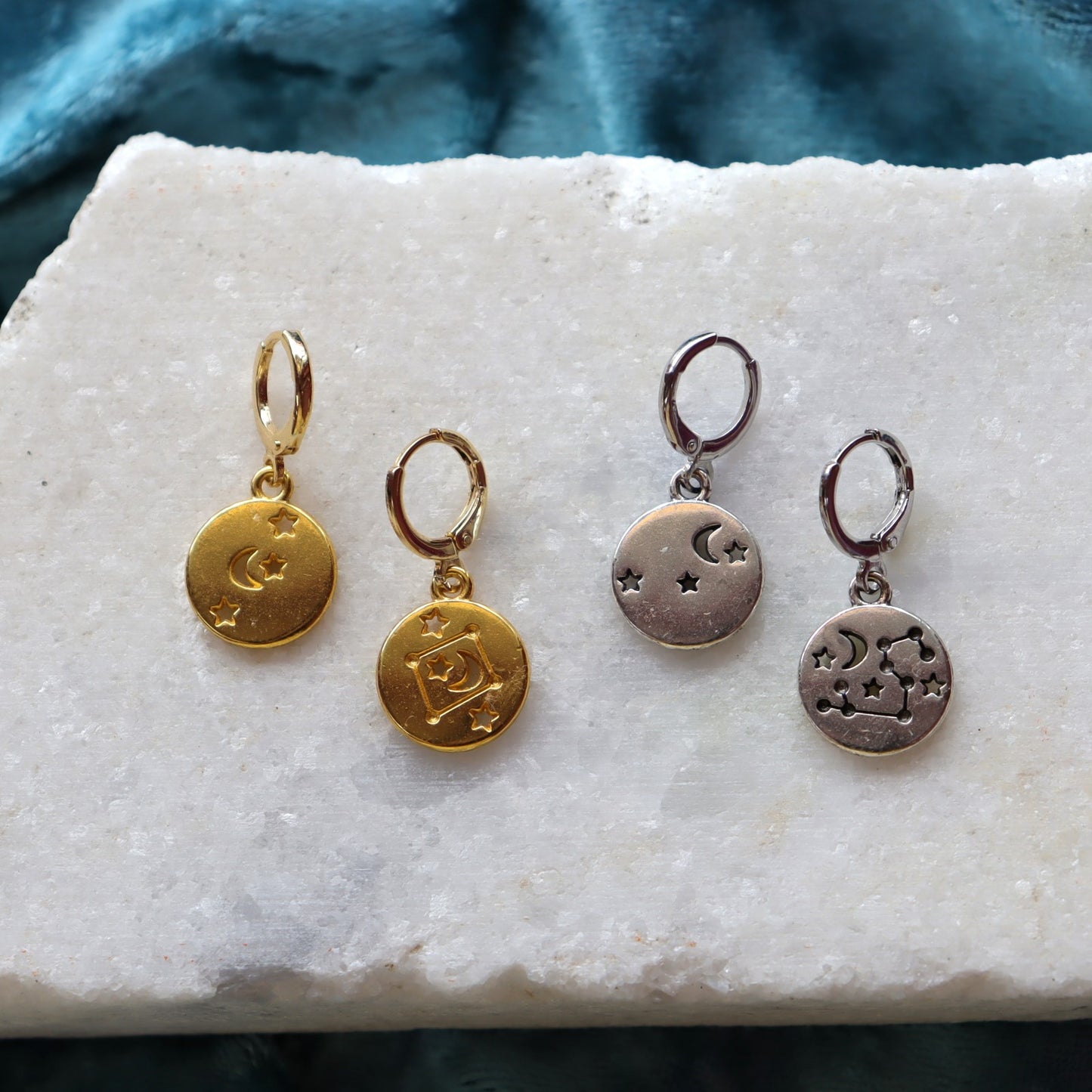 Zodiac Constellation Charm Earrings