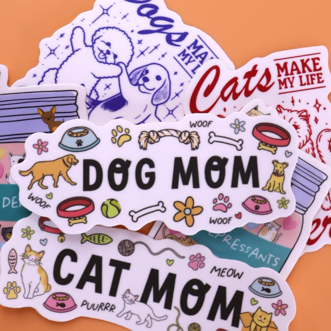 "Dog Mom" Sticker