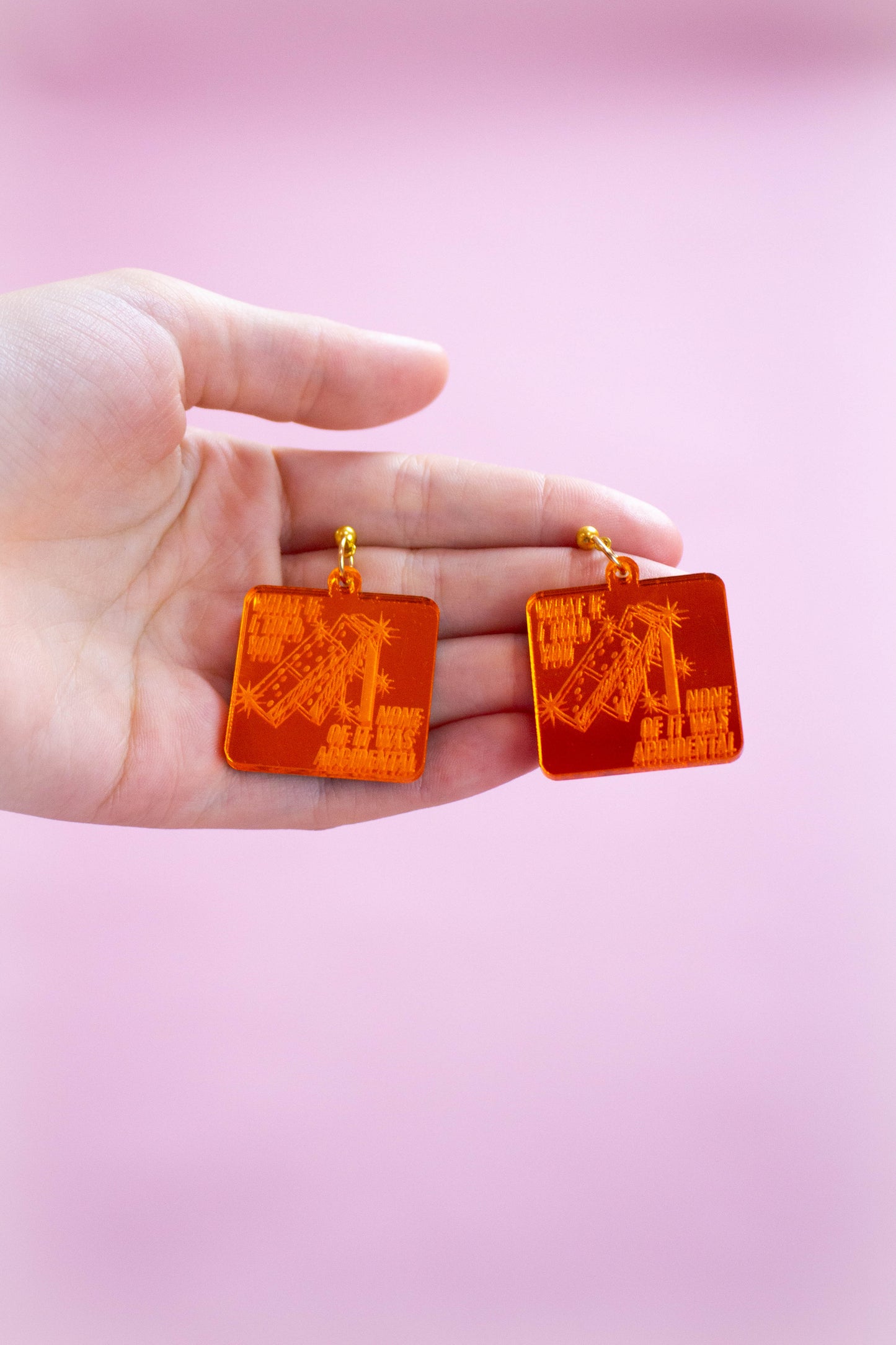 "None of It Was Accidental" Taylor Swift Earrings