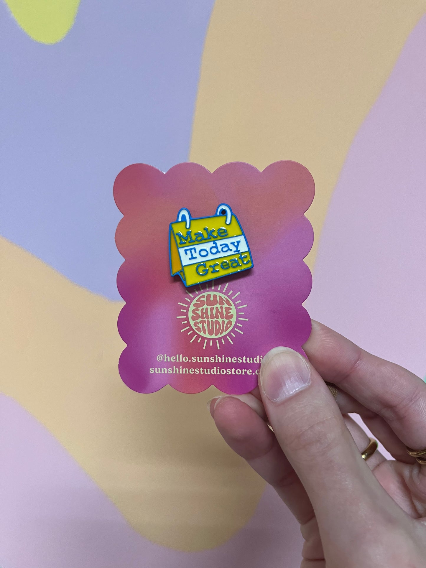 Make Today Great Enamel Pin
