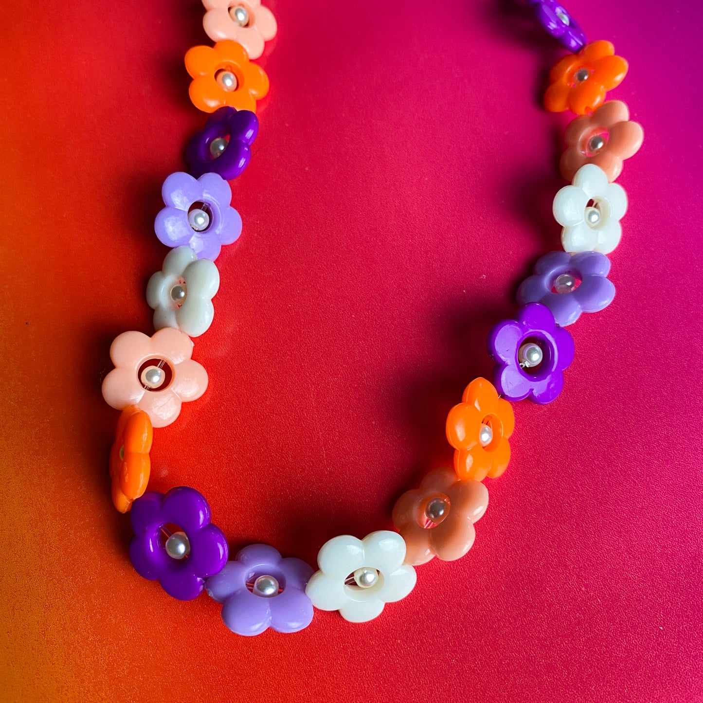 Sunset Flower Necklace