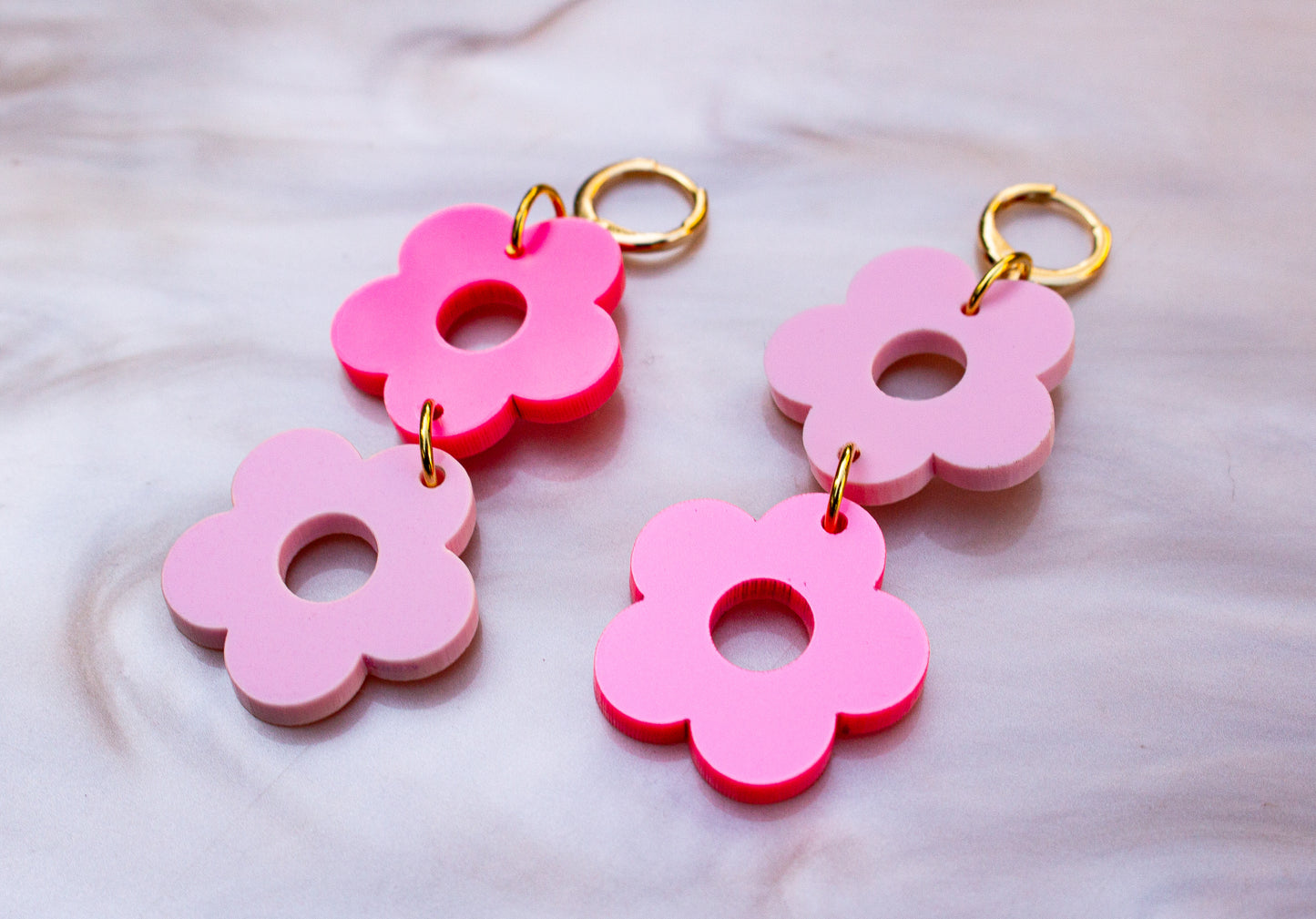 Dragon Fruit Summer Flower Earrings