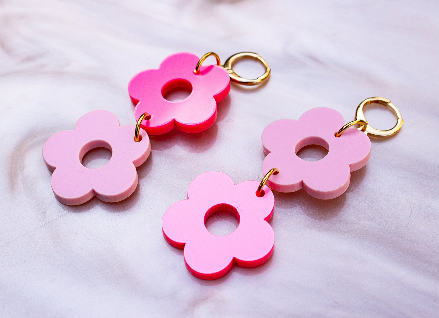 Dragon Fruit Summer Flower Earrings