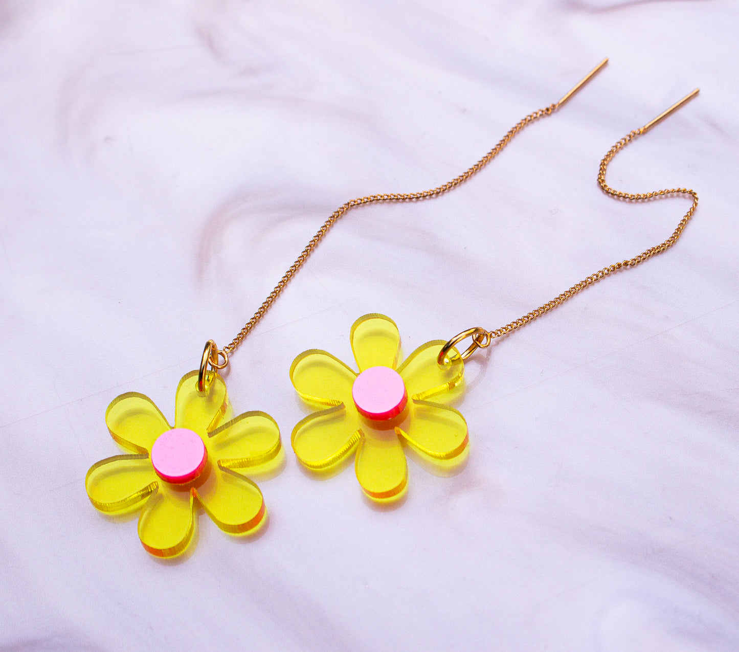 Floral Threader Earrings