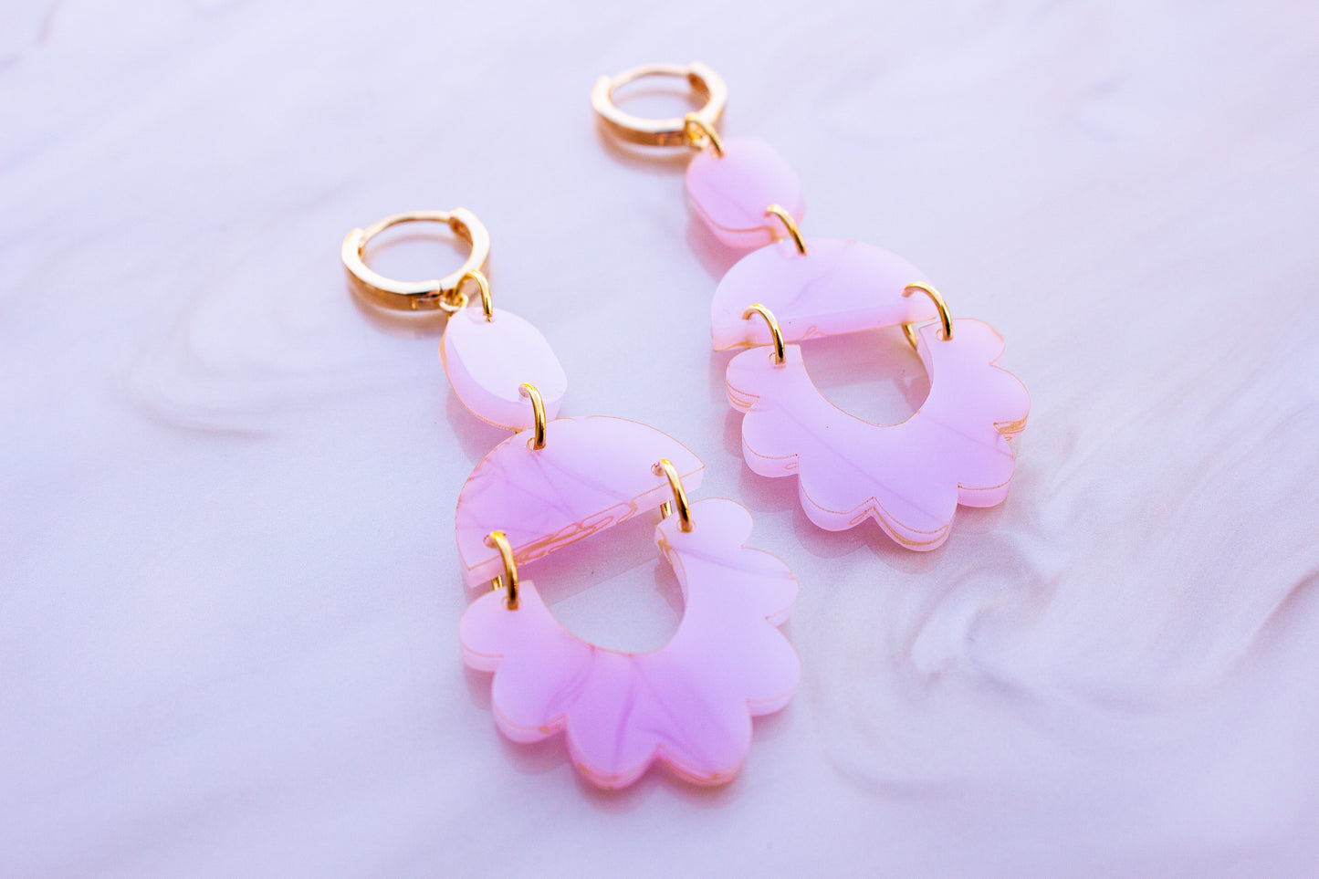 Summer Scalloped Statement Earrings