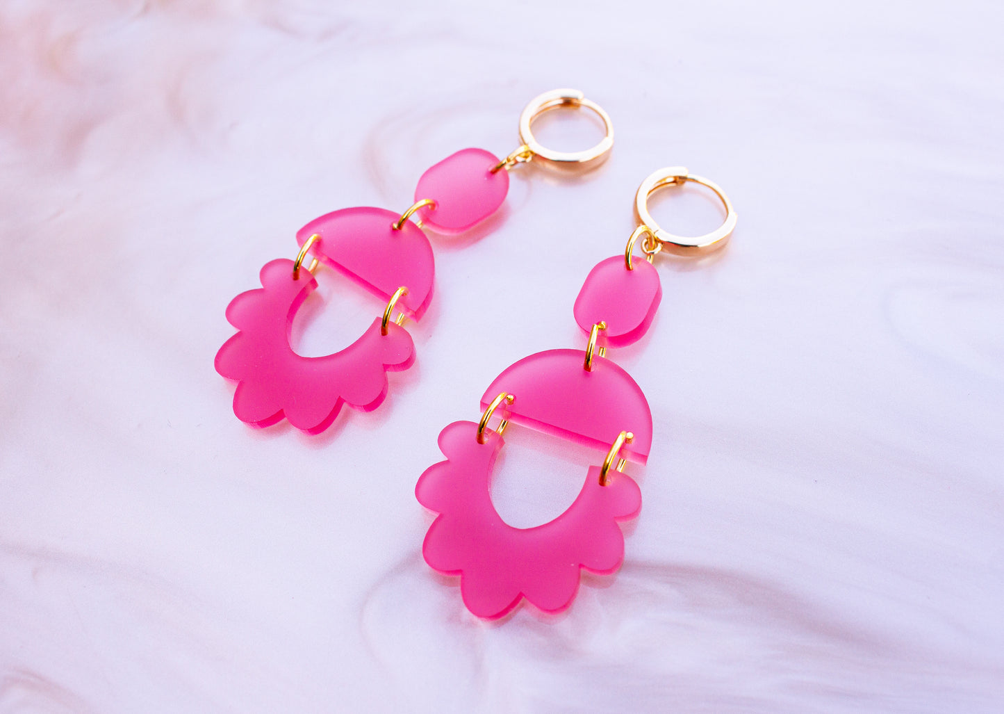 Summer Scalloped Statement Earrings