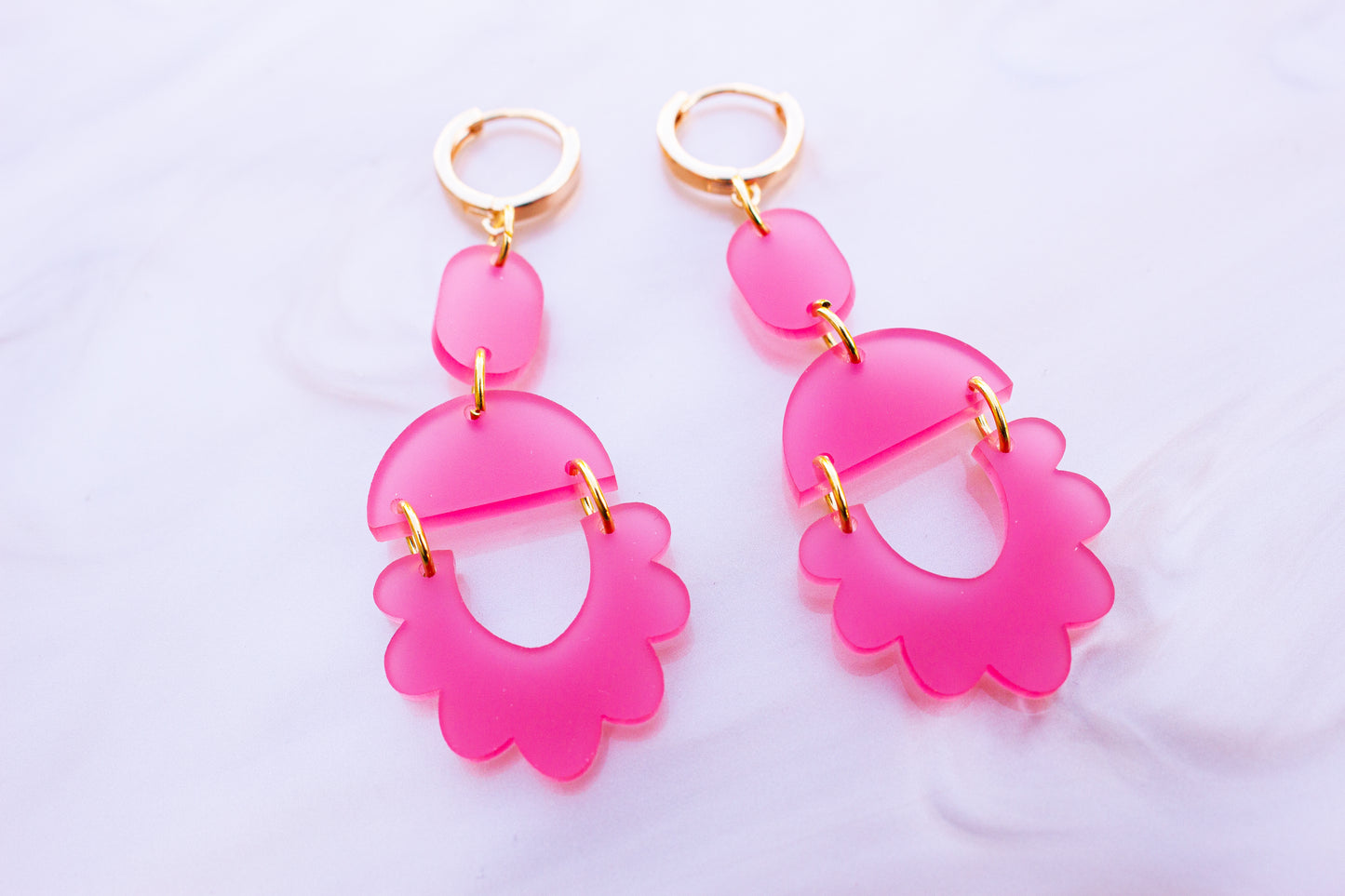 Summer Scalloped Statement Earrings