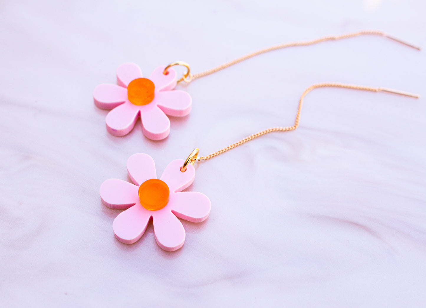 Floral Threader Earrings
